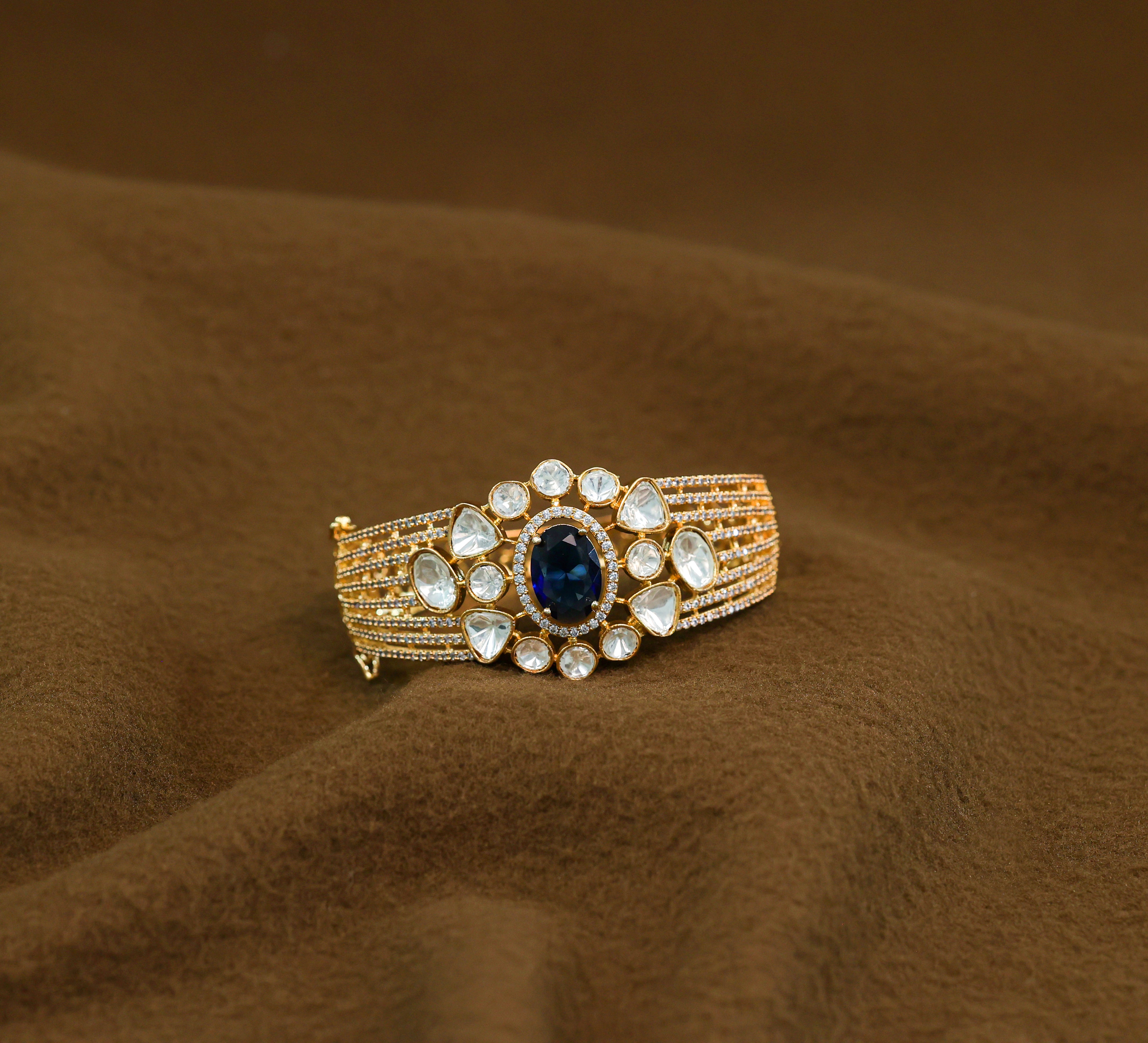 Goldpolish Kundan & Hydro Stone Bracelet