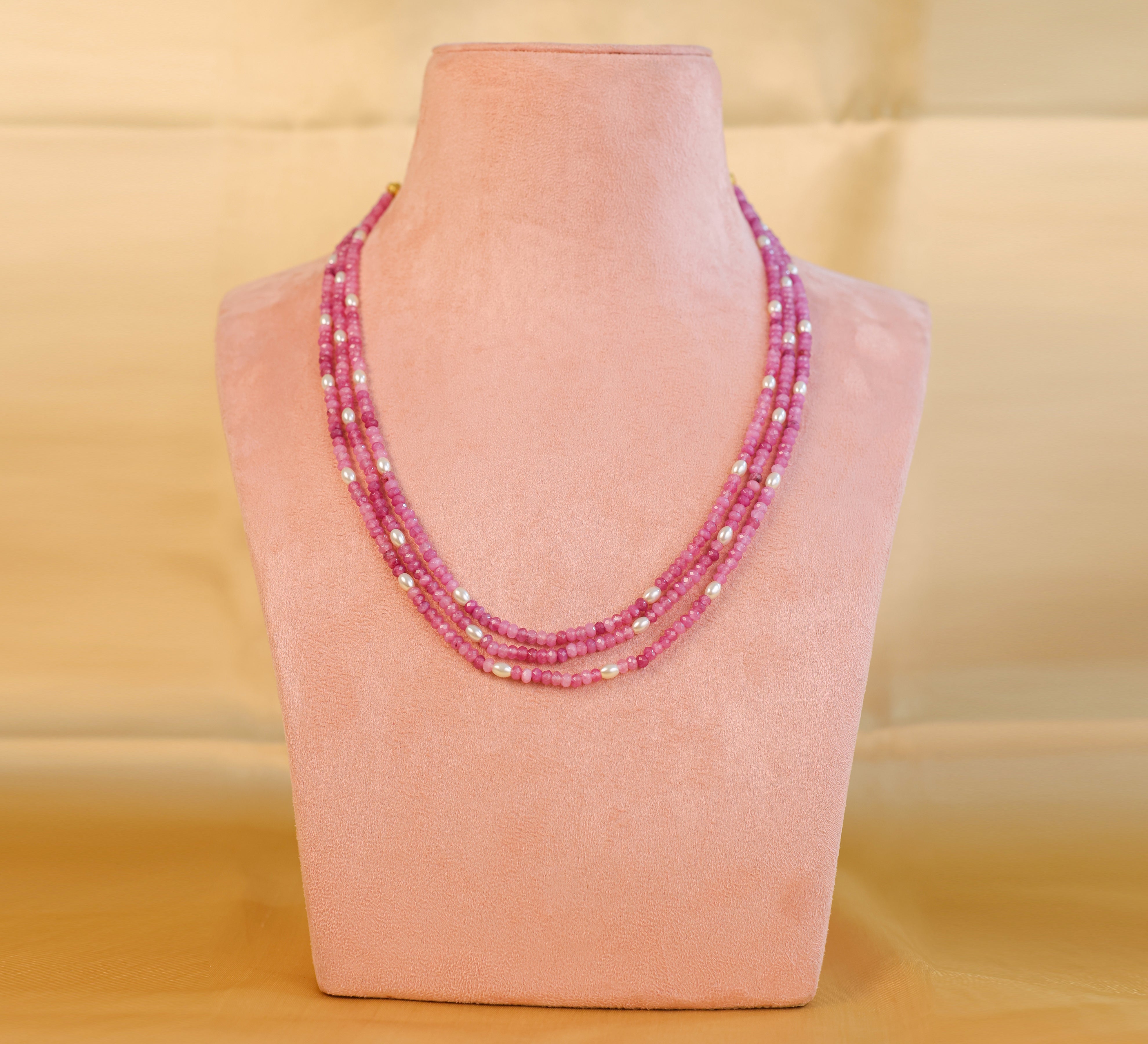 Jade Beads Mala Necklace - Adisha Jewels