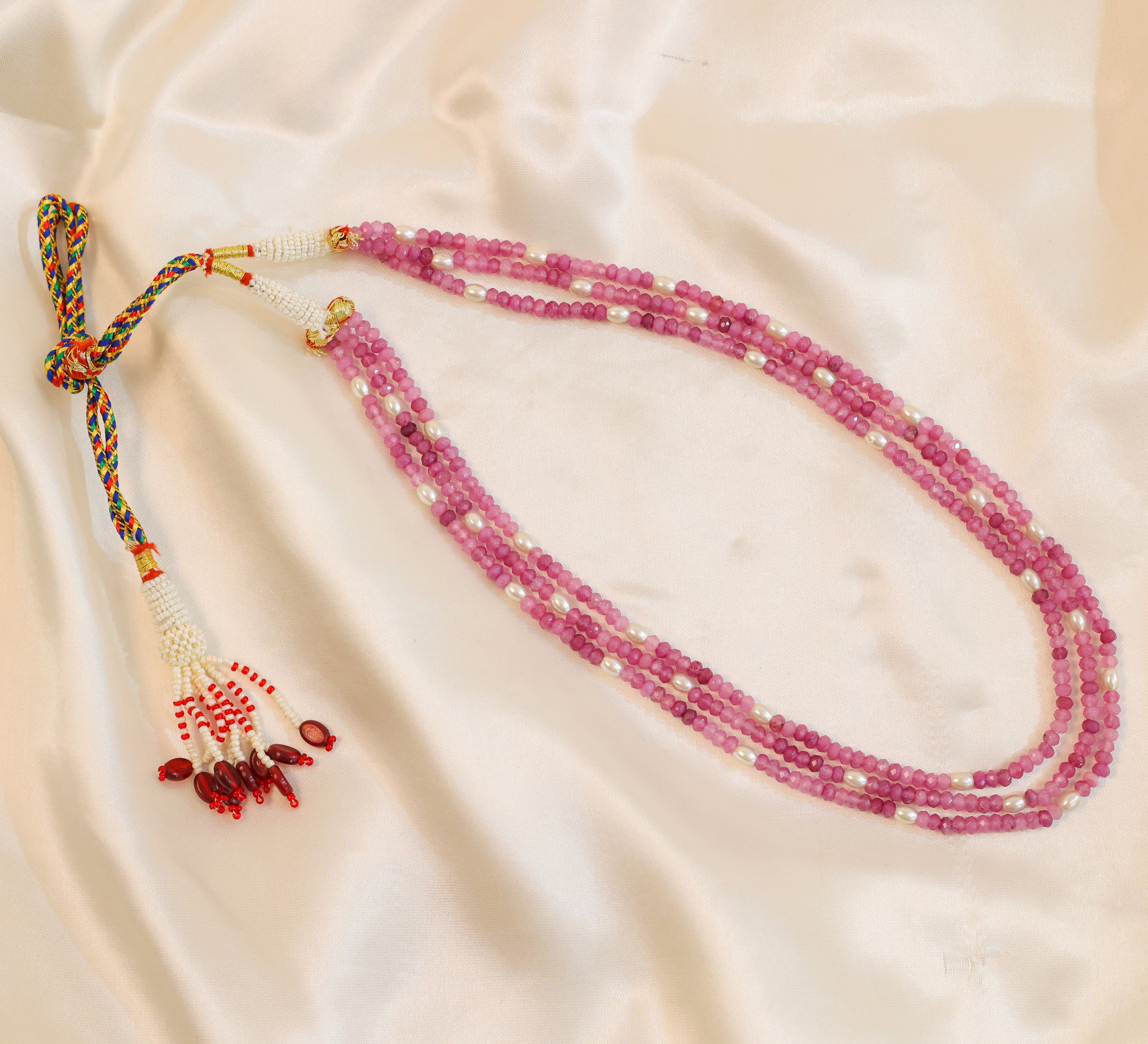 Jade Beads Mala Necklace - Adisha Jewels