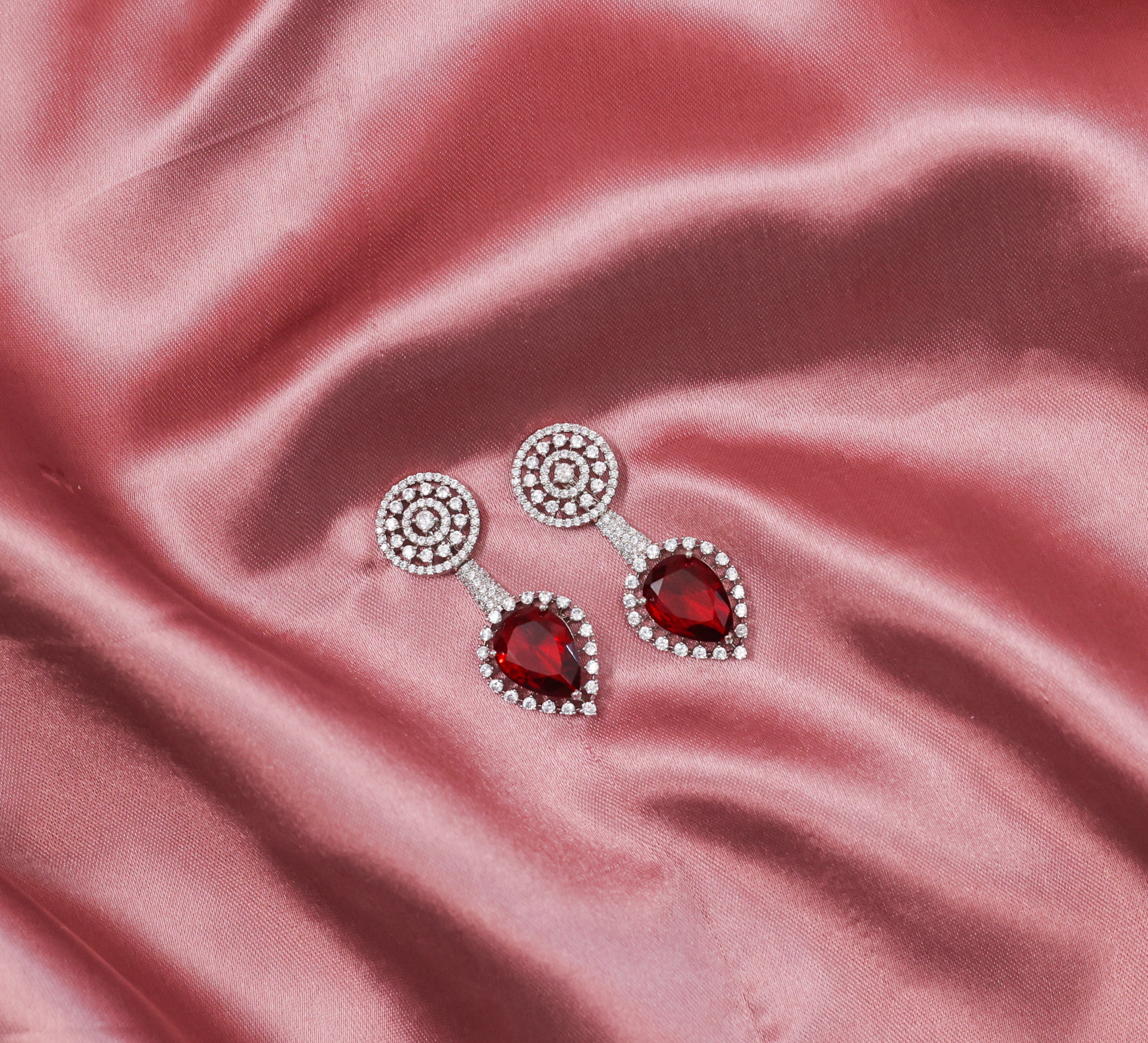 Laser-Cut Detailing Earrings with Hydro Stones-6 Earring Combo