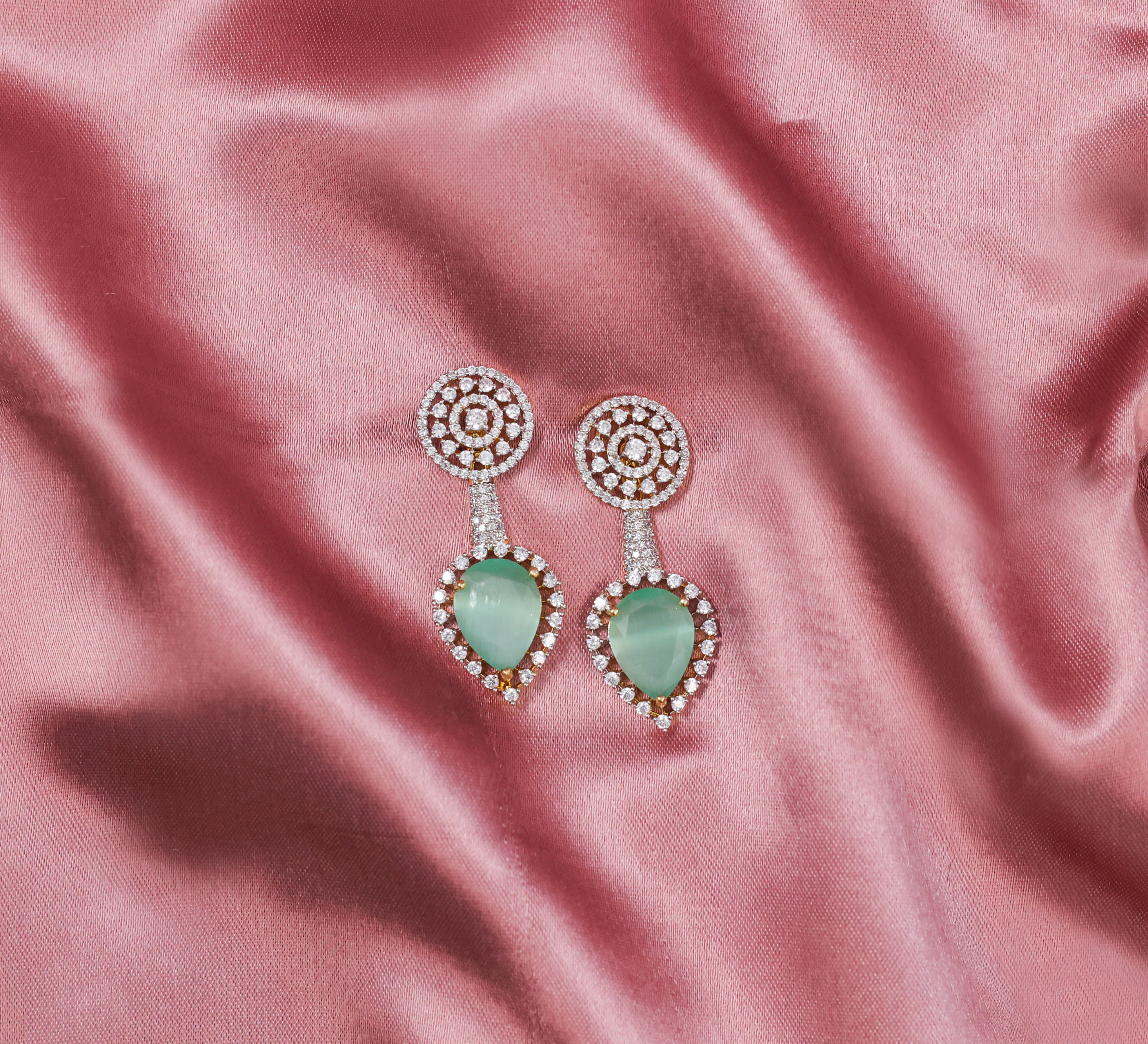 Laser-Cut Detailing Earrings with Hydro Stones-6 Earring Combo
