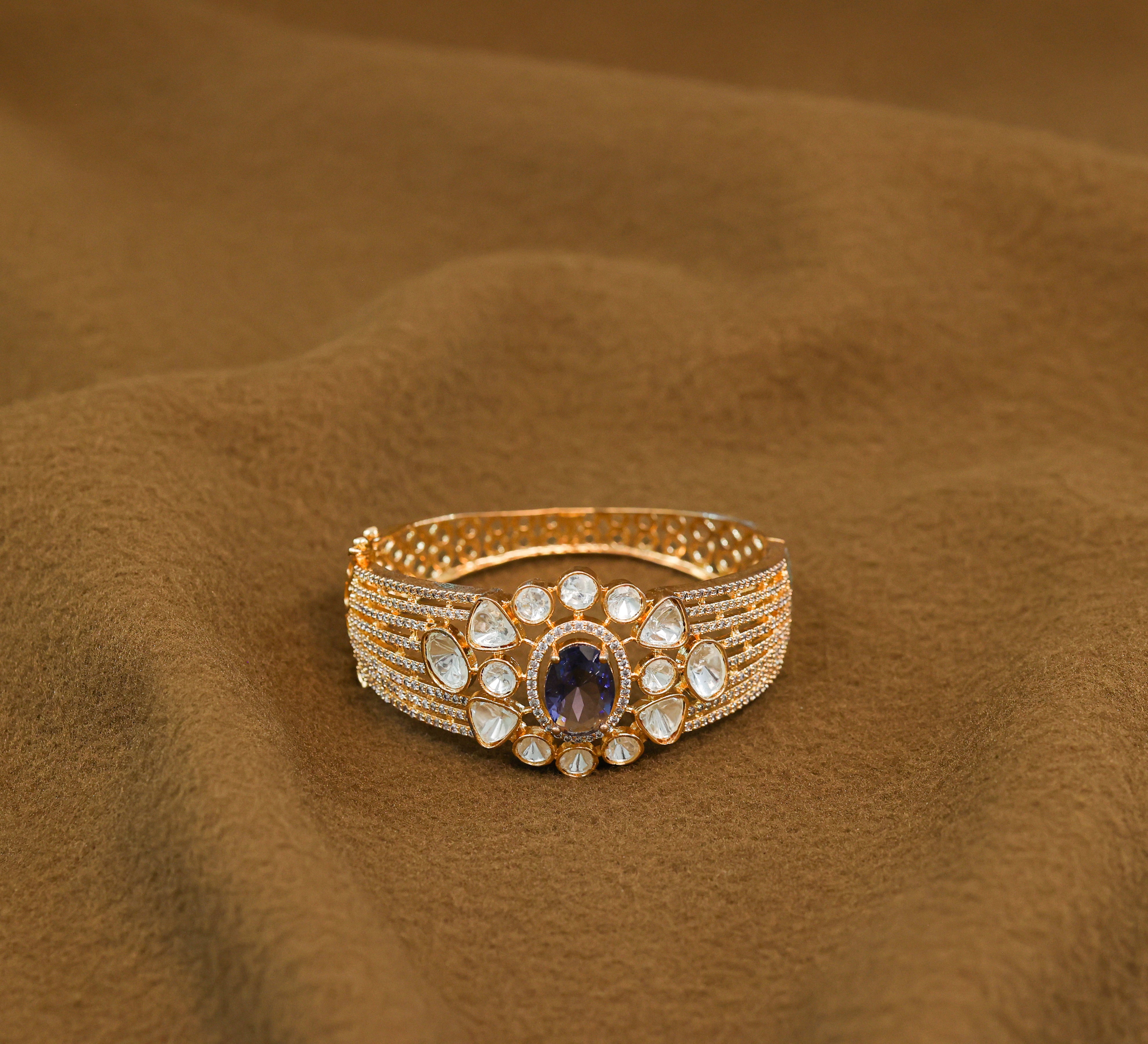 Goldpolish Kundan & Hydro Stone Bracelet