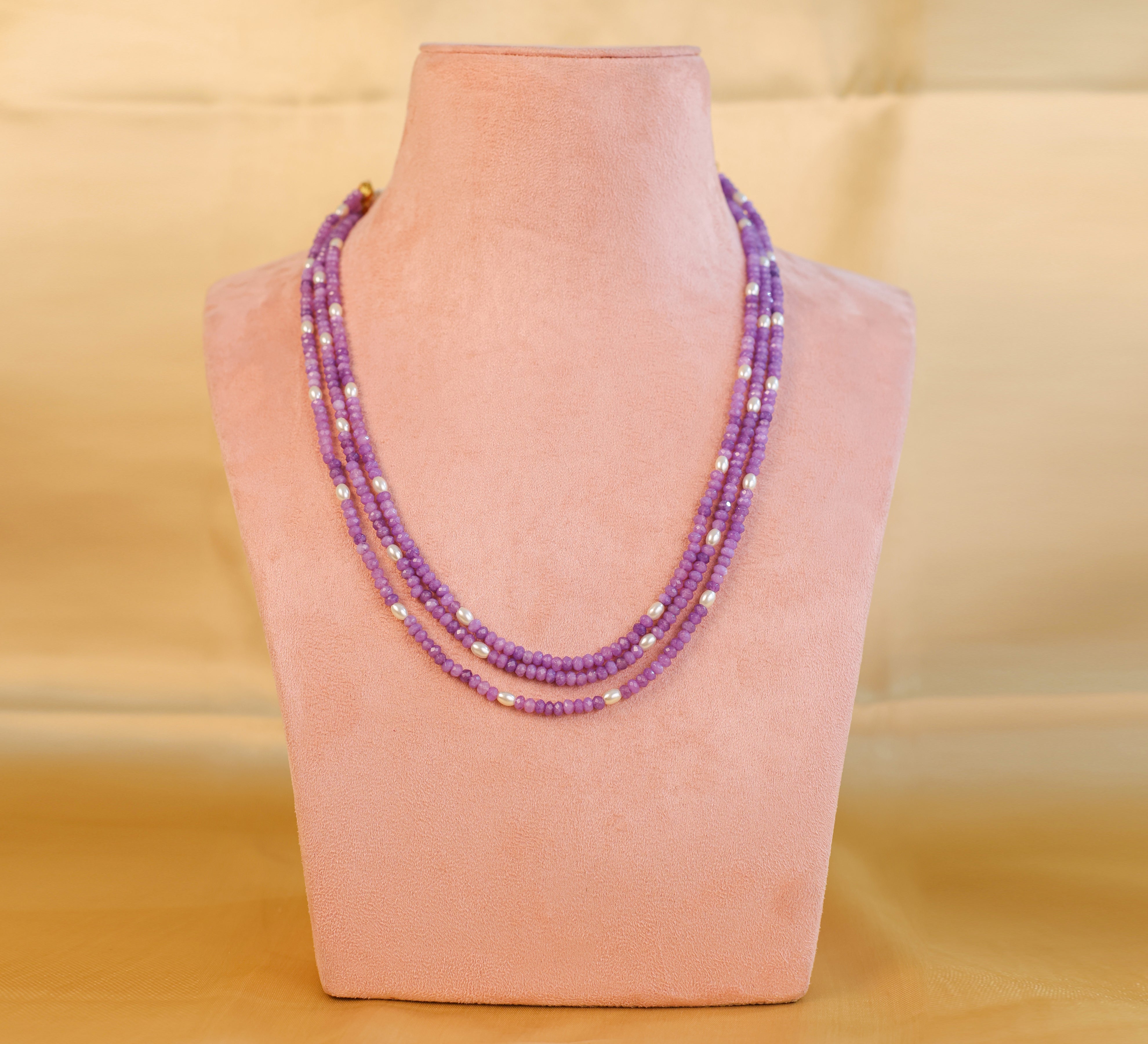 Jade Beads Mala Necklace - Adisha Jewels