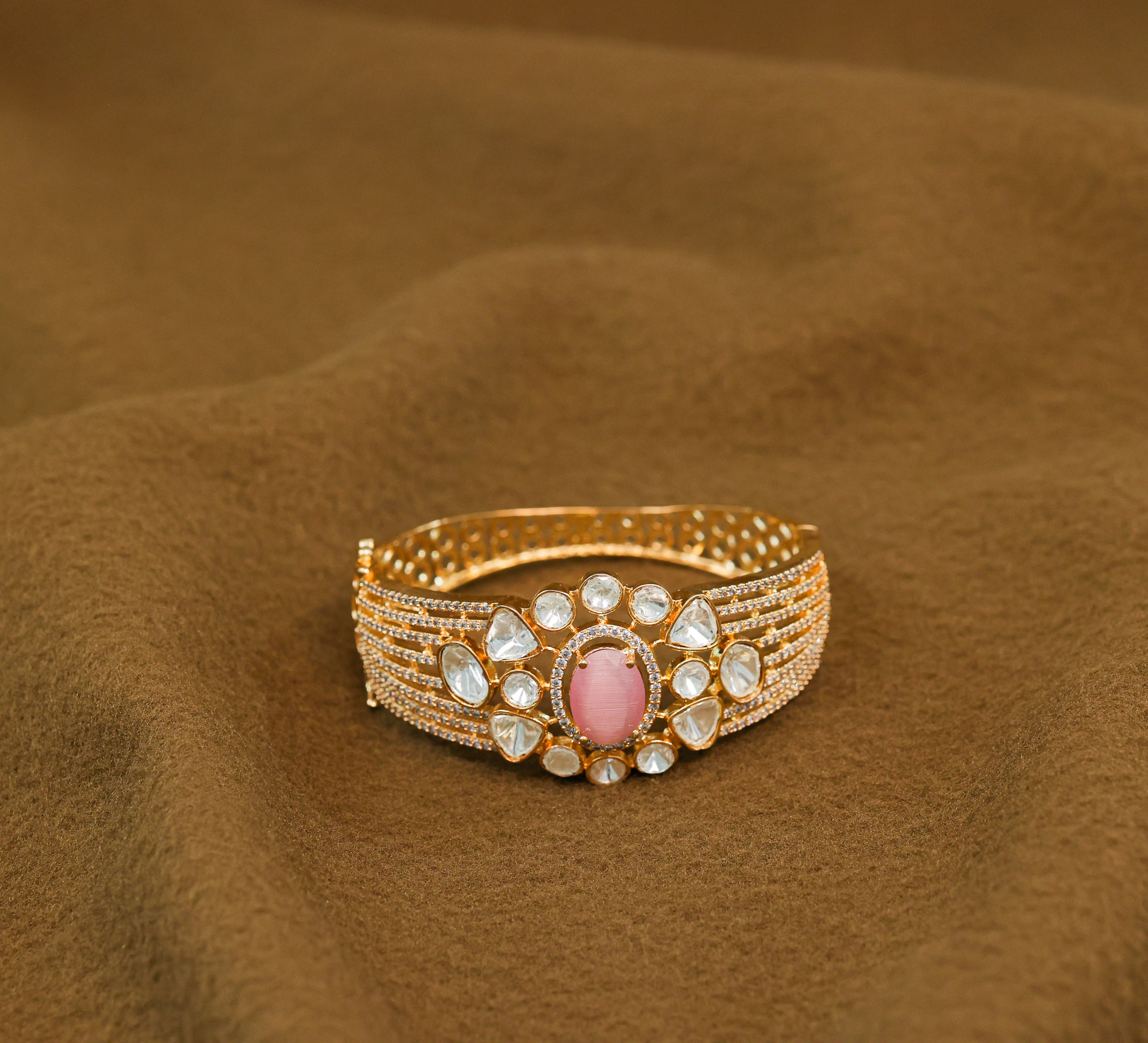 Goldpolish Kundan & Hydro Stone Bracelet