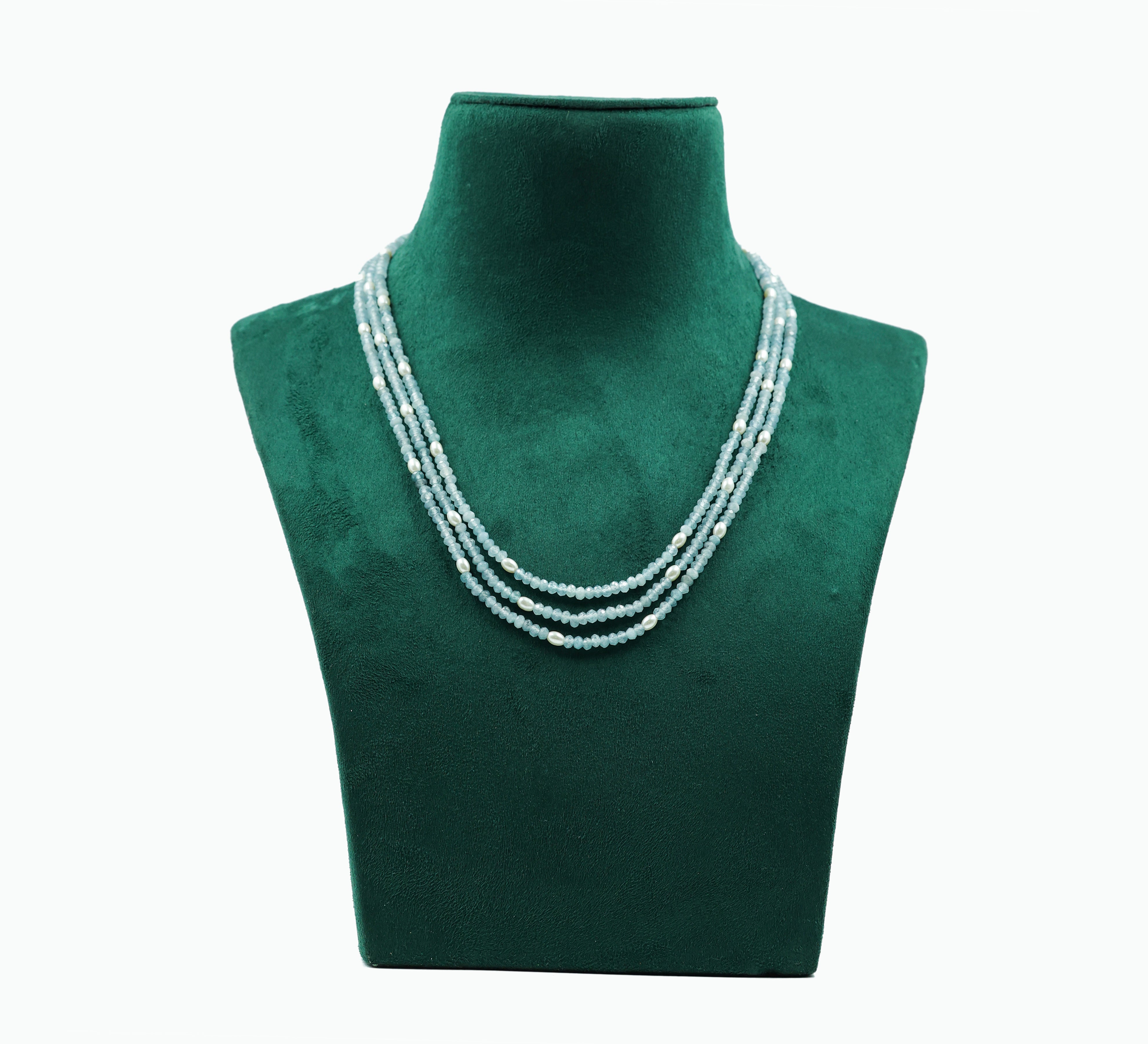 Jade Beads Mala Necklace - Adisha Jewels