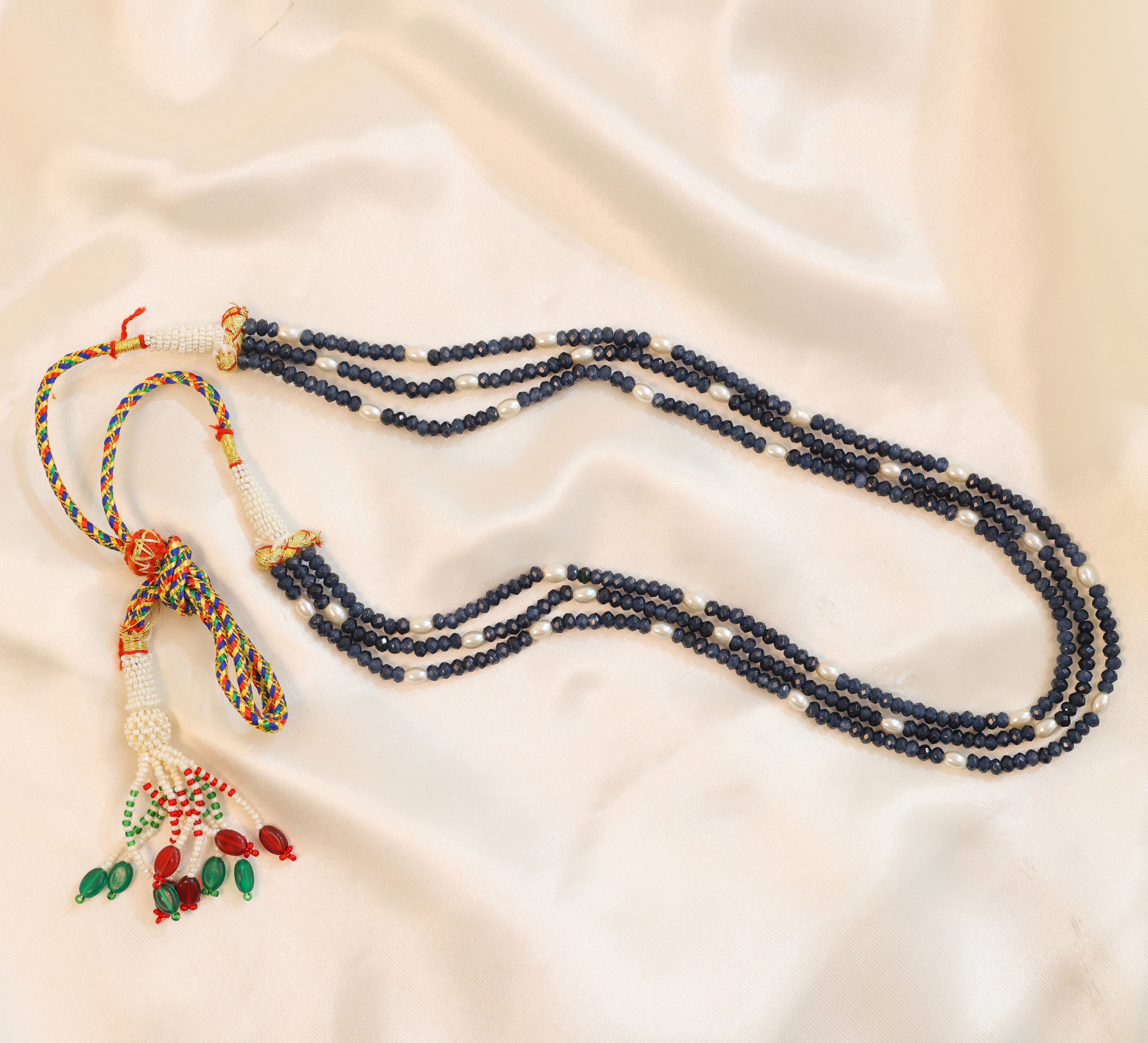 Jade Beads Mala Necklace - Adisha Jewels