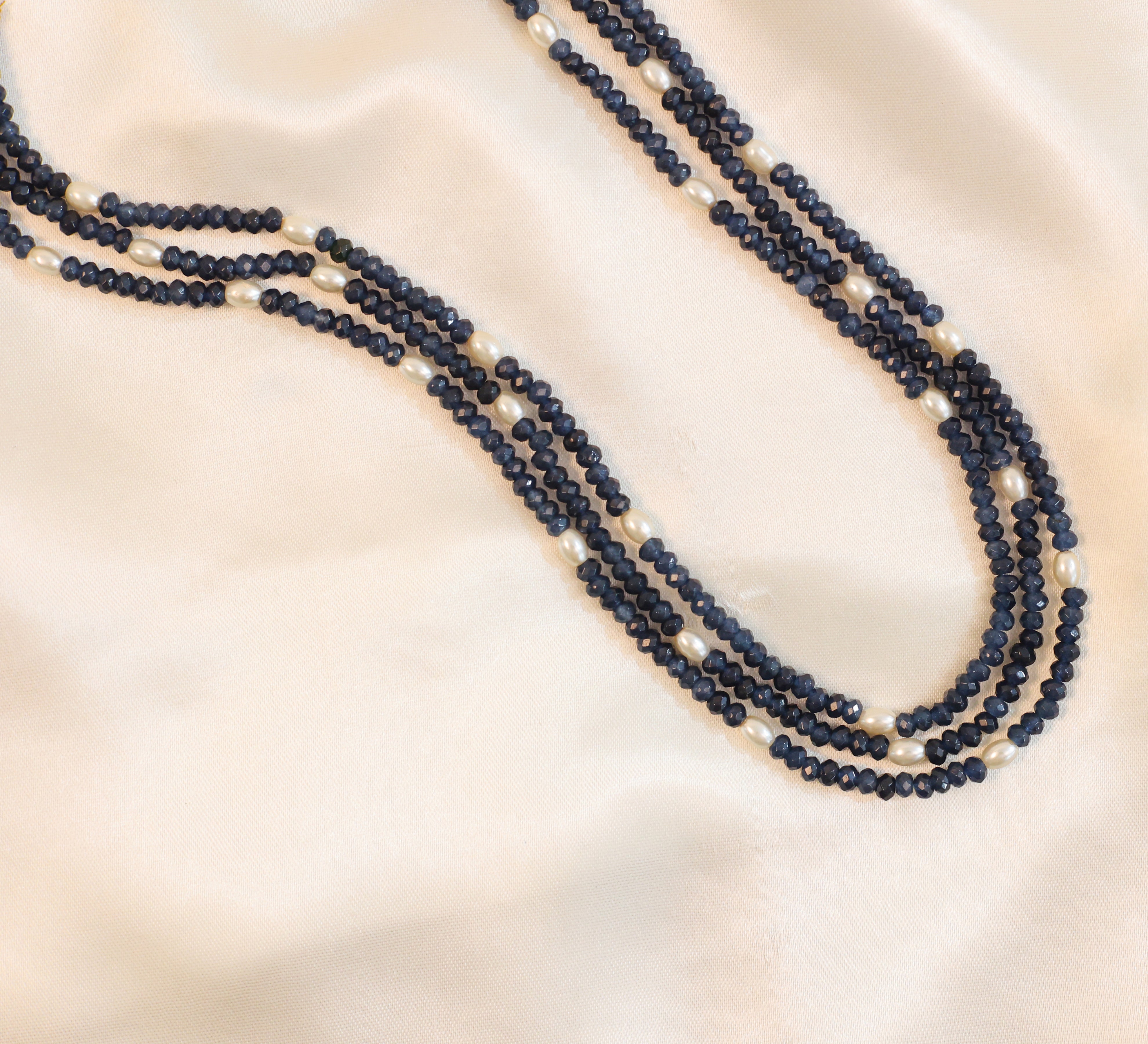 Jade Beads Mala Necklace - Adisha Jewels