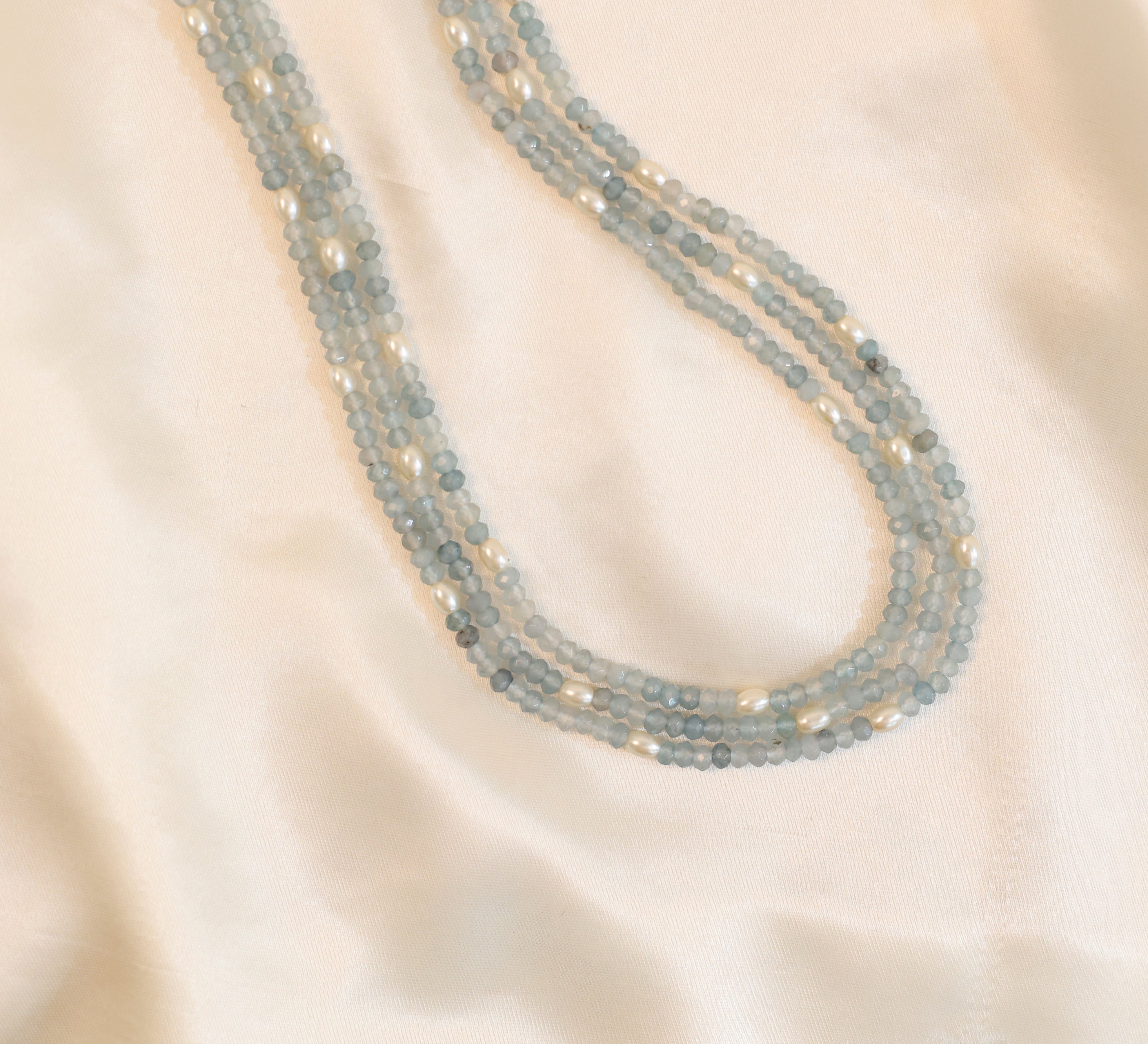 Jade Beads Mala Necklace - Adisha Jewels