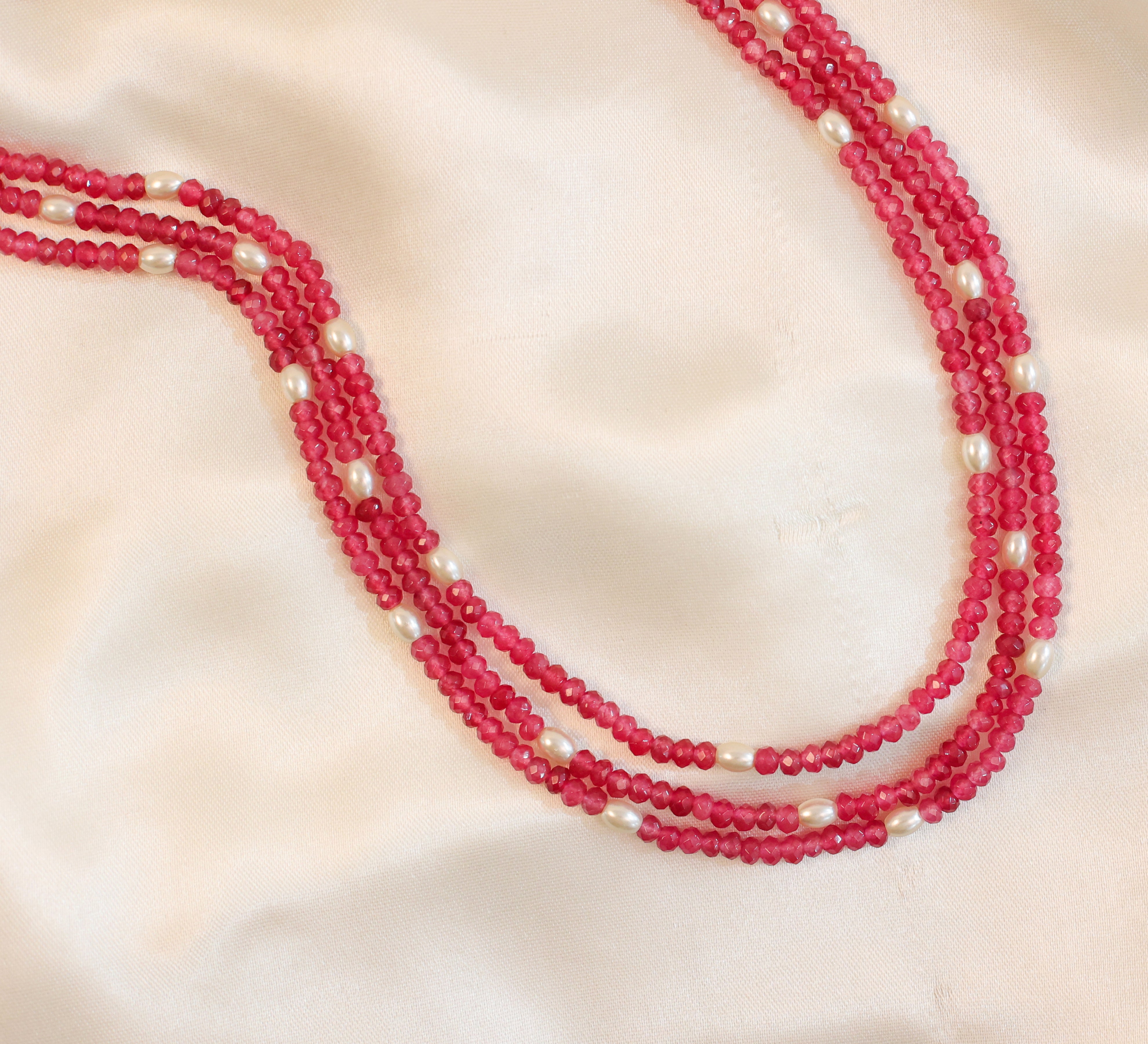 Jade Beads Mala Necklace - Adisha Jewels