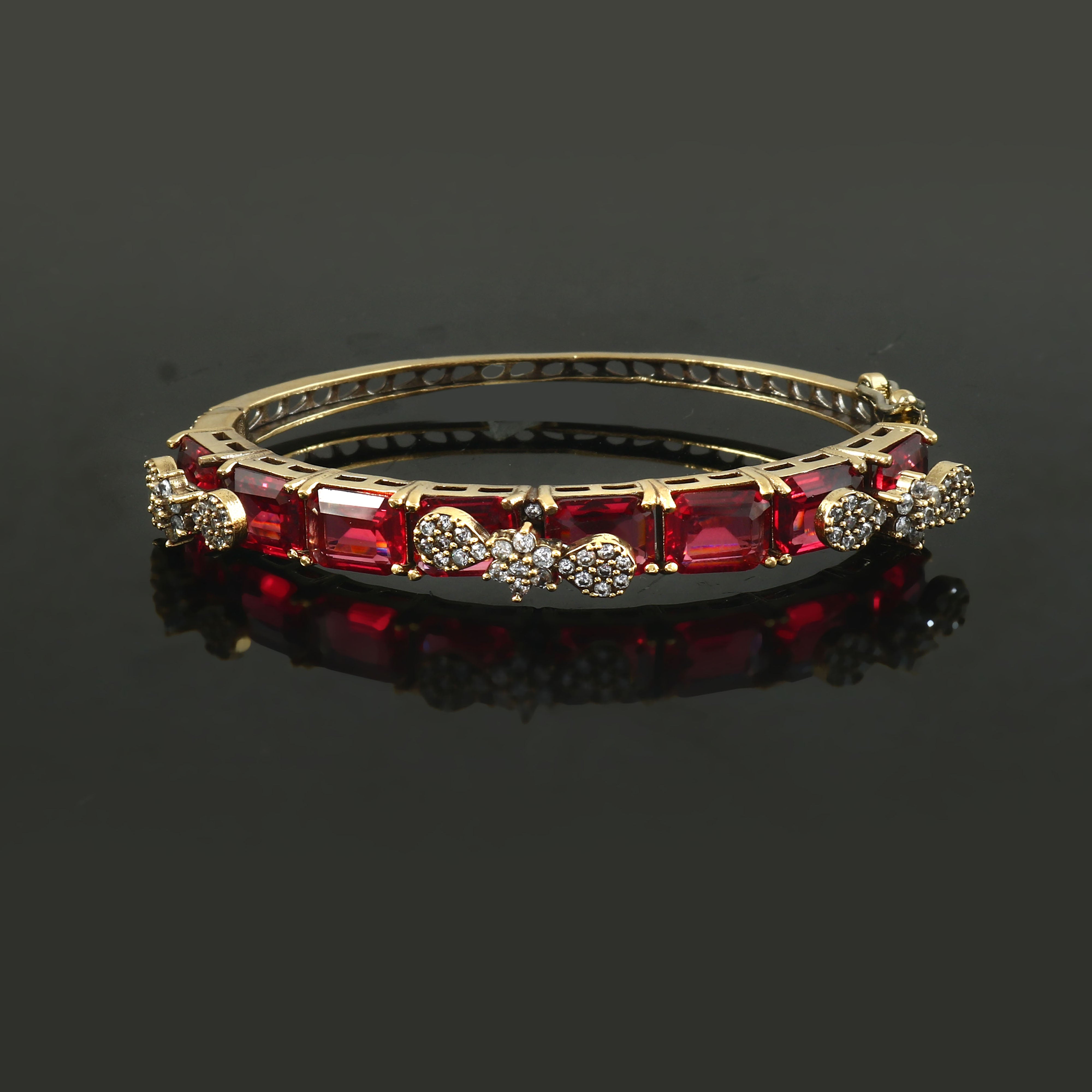 Victorian Finish Lightweight Bracelet - Adisha Jewels