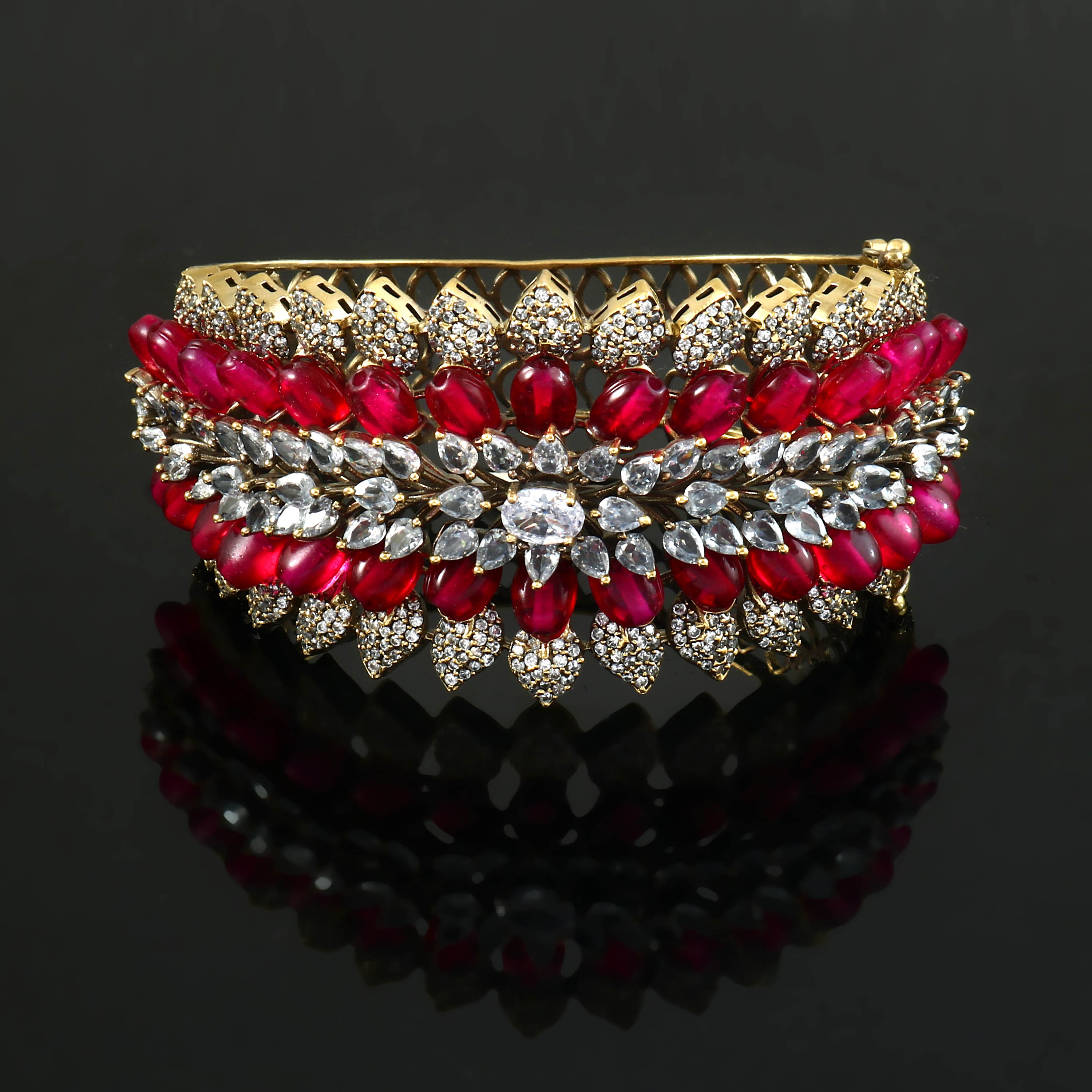 Victorian Finish Openable Bracelet - Adisha Jewels