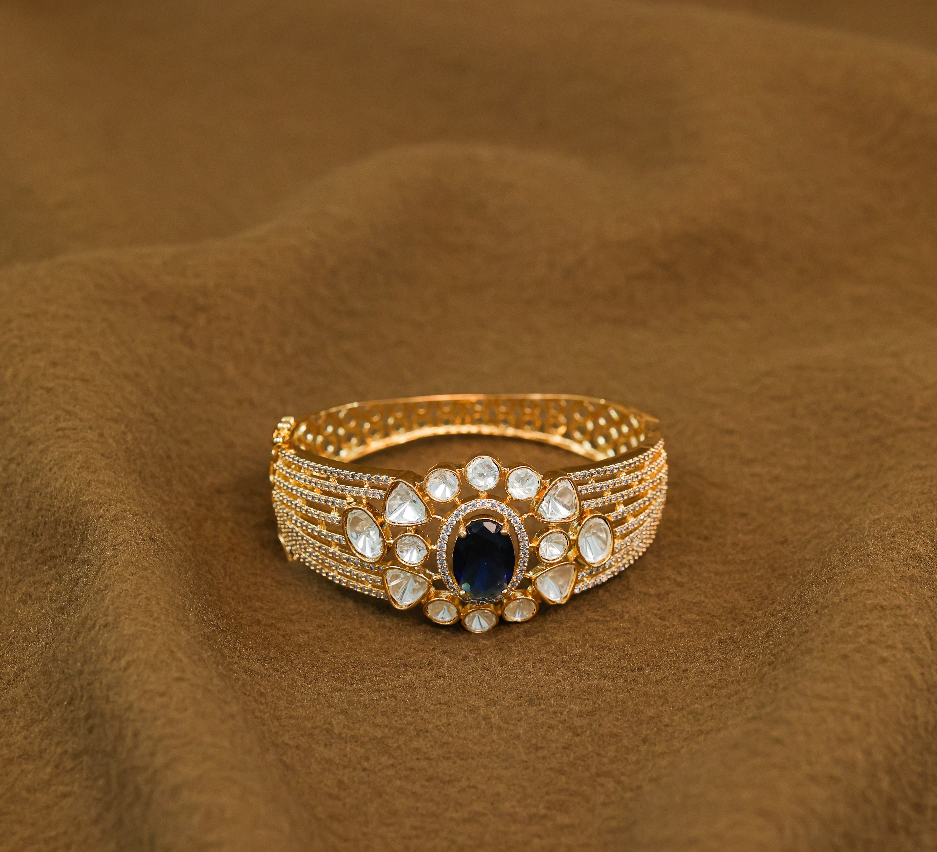 Goldpolish Kundan & Hydro Stone Bracelet