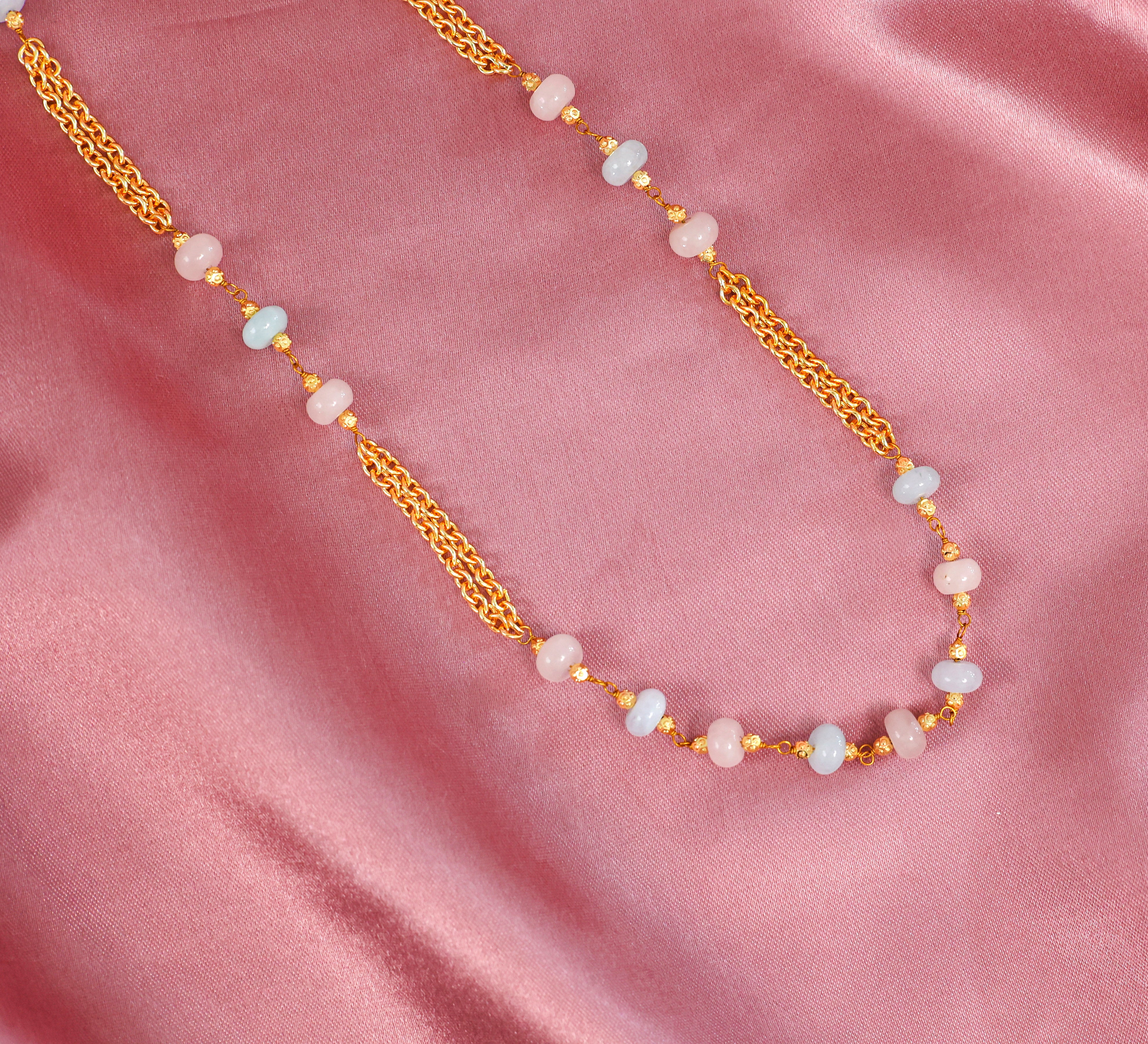 Beads Necklace Mala Set - Adisha Jewels