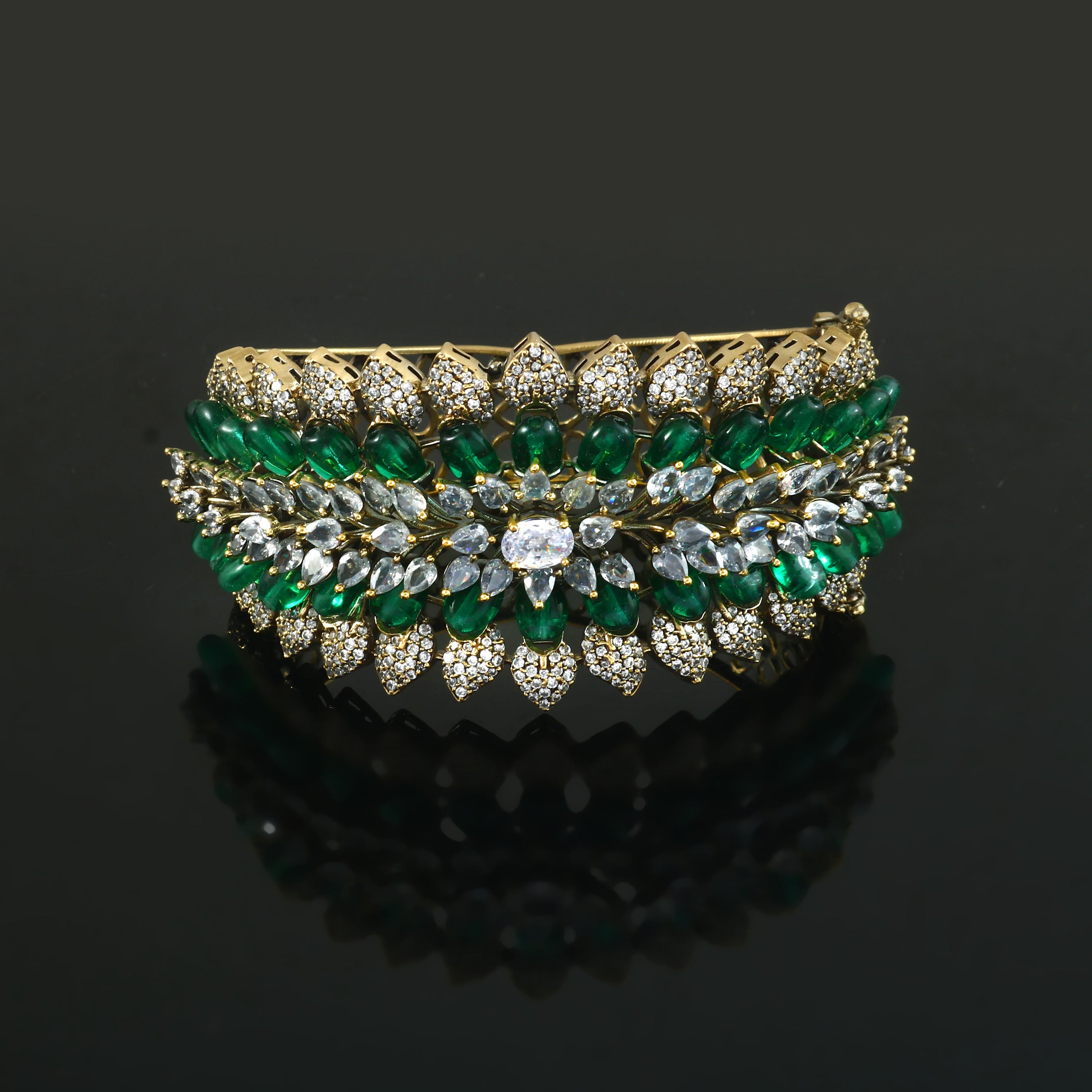 Victorian Finish Openable Bracelet - Adisha Jewels