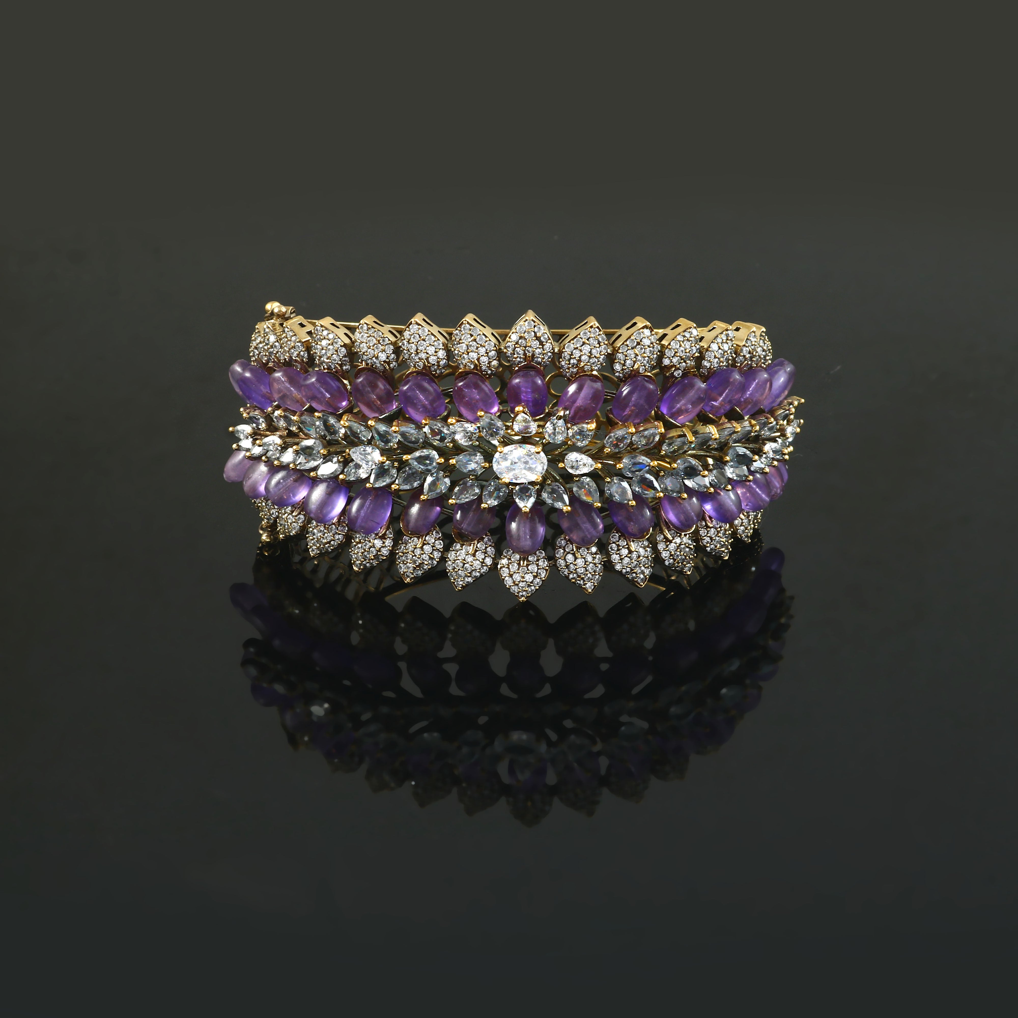 Victorian Finish Openable Bracelet - Adisha Jewels