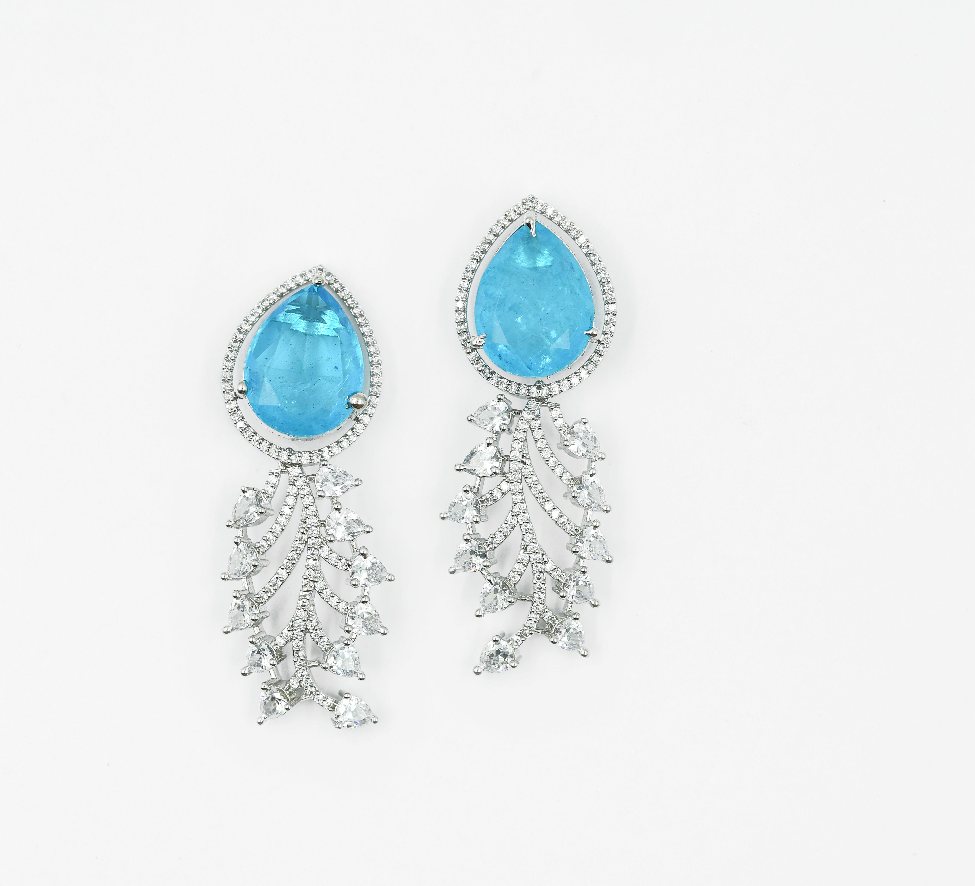 Doublet Stones Earrings - Adisha Jewels