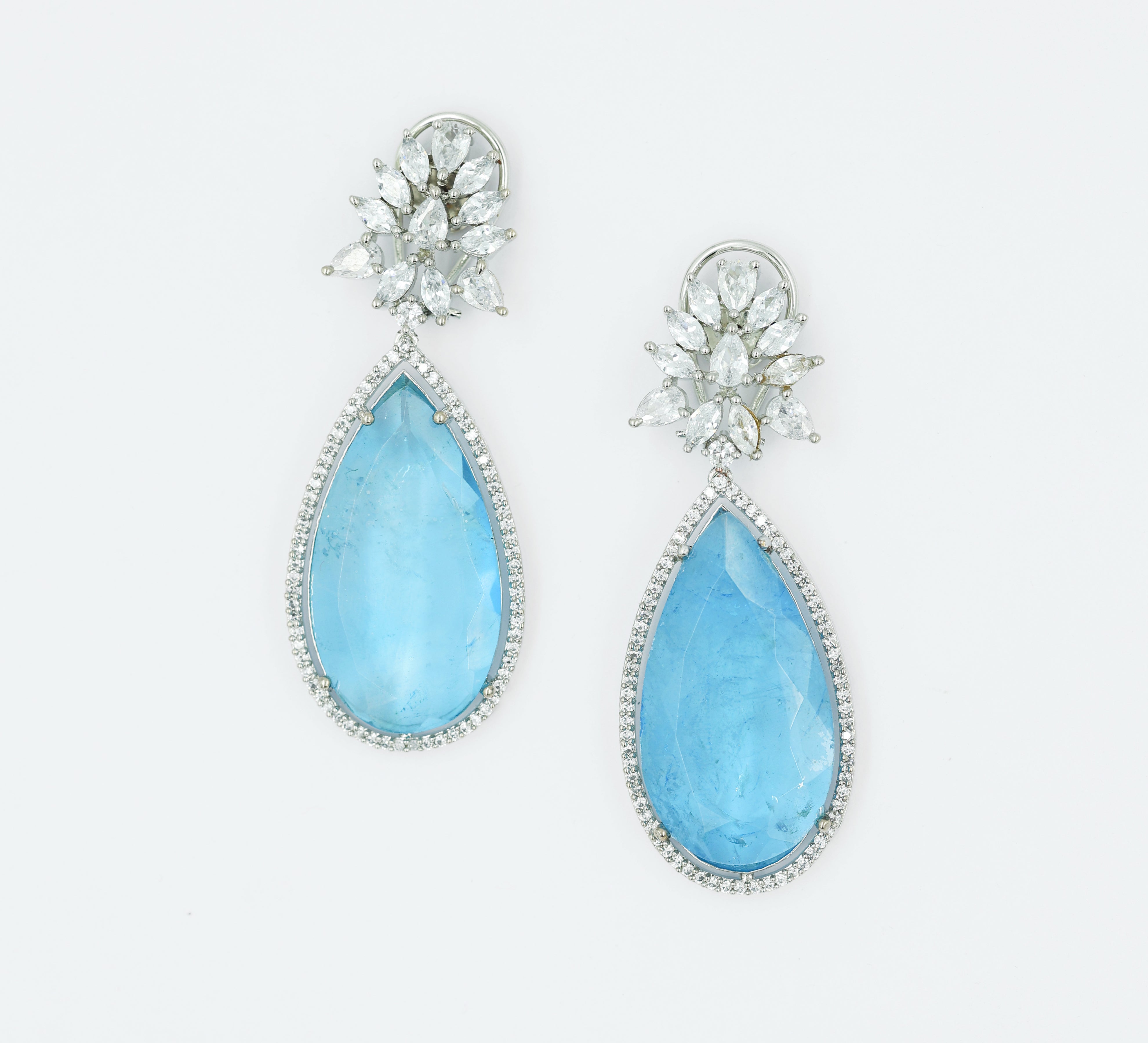 Doublet Stones Earrings - Adisha Jewels