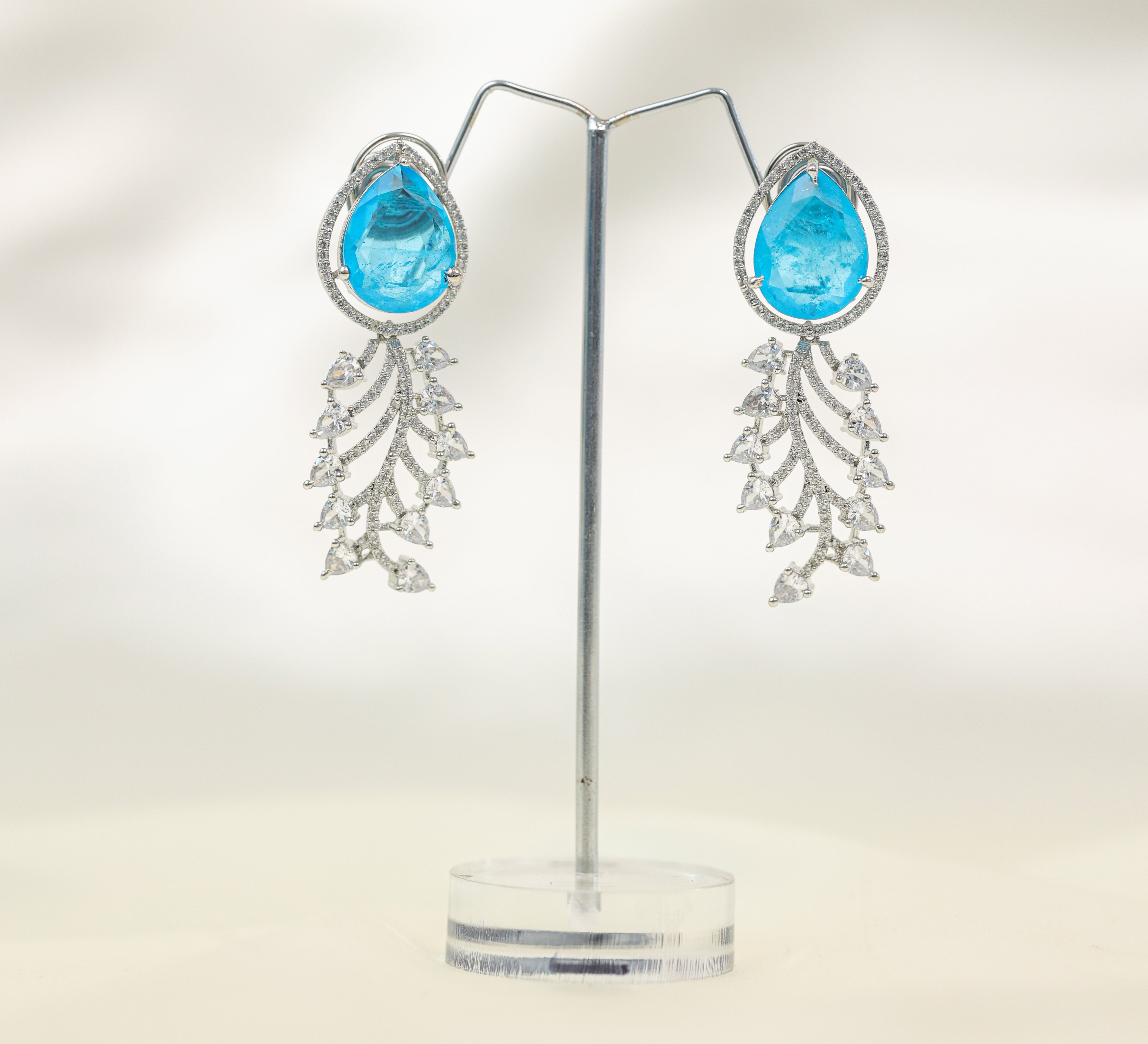 Doublet Stones Earrings - Adisha Jewels