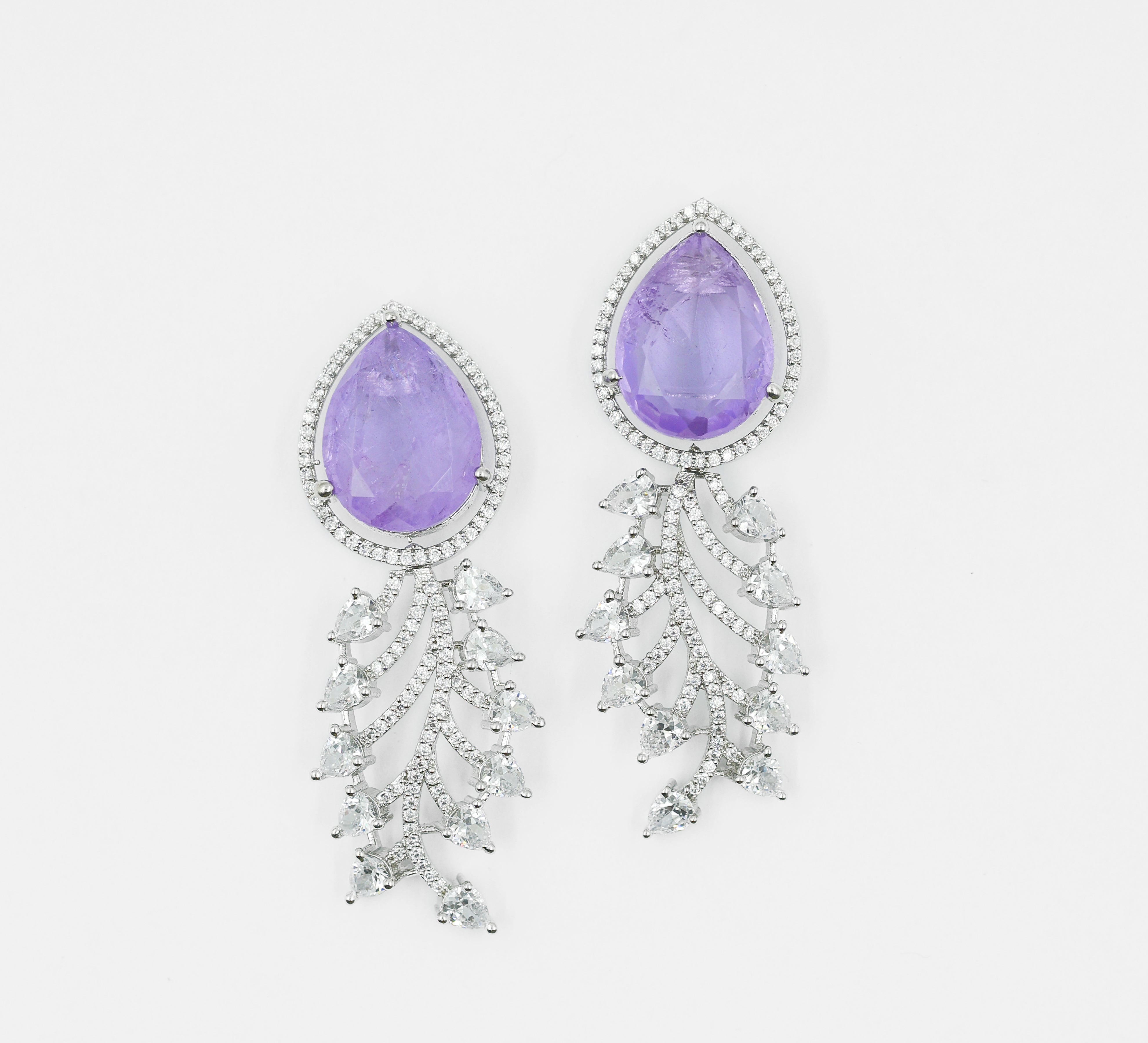 Doublet Stones Earrings - Adisha Jewels