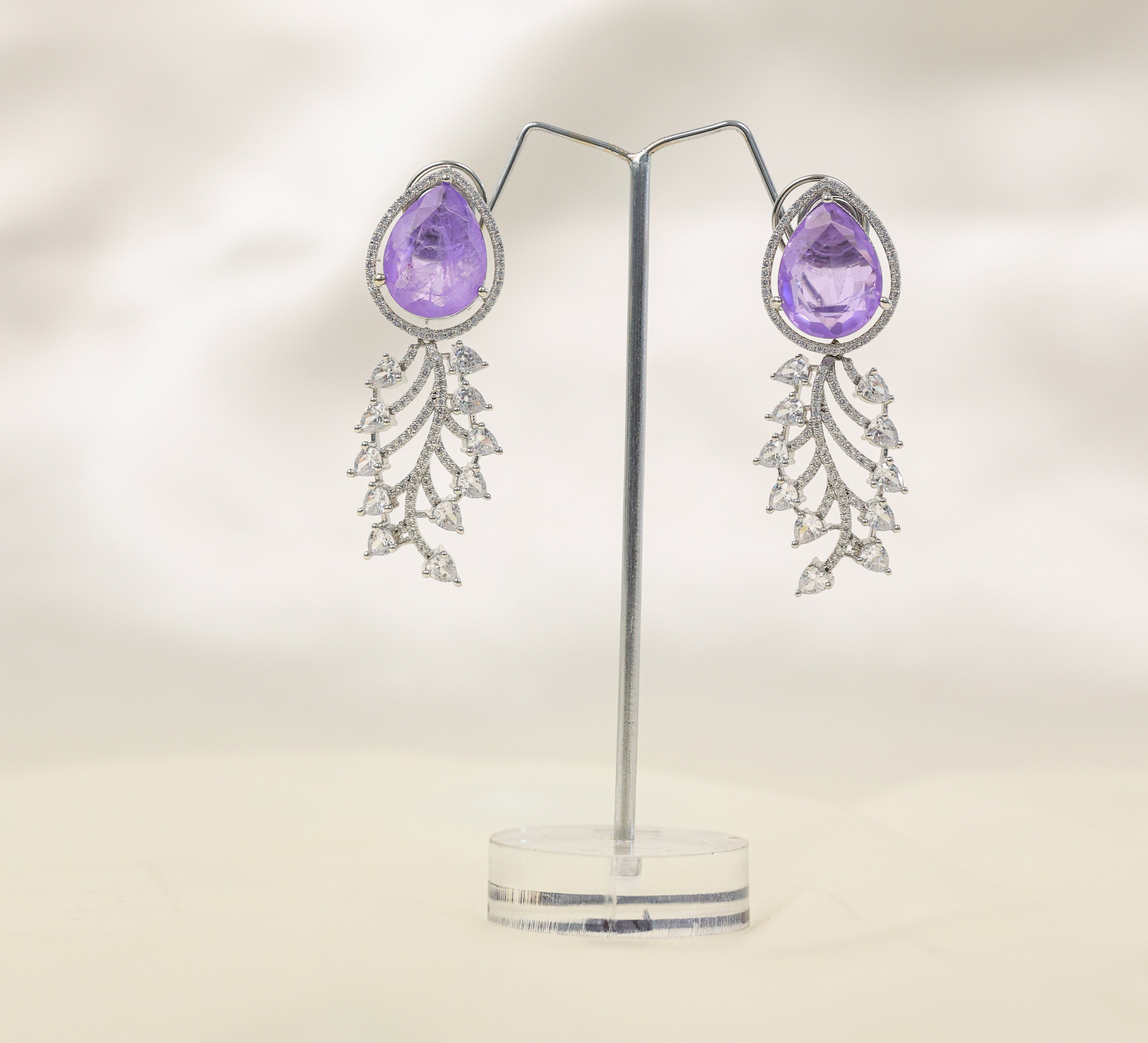 Doublet Stones Earrings - Adisha Jewels