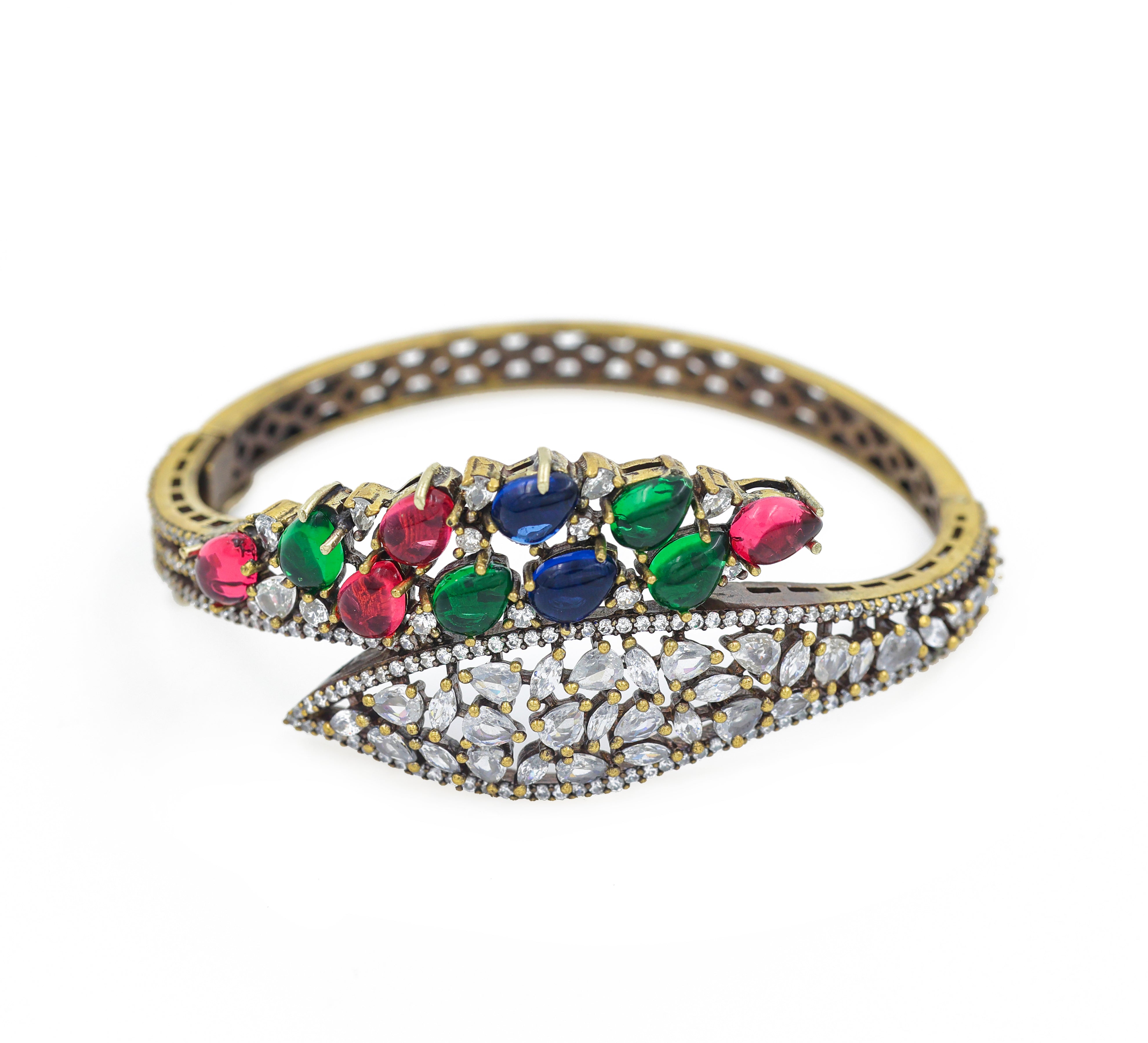 Victorian Coloured Stones Bracelet - Adisha Jewels