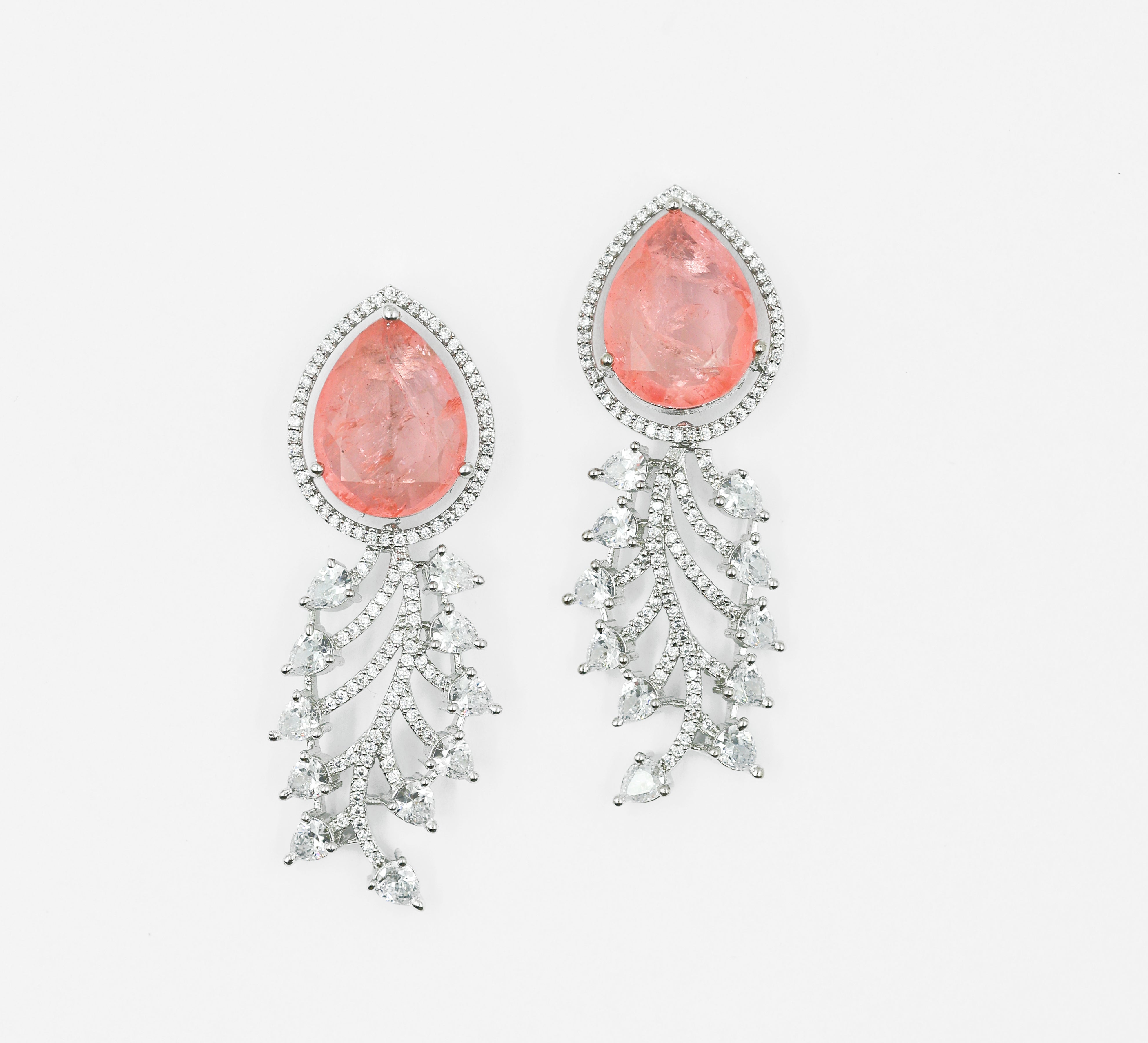 Doublet Stones Earrings - Adisha Jewels