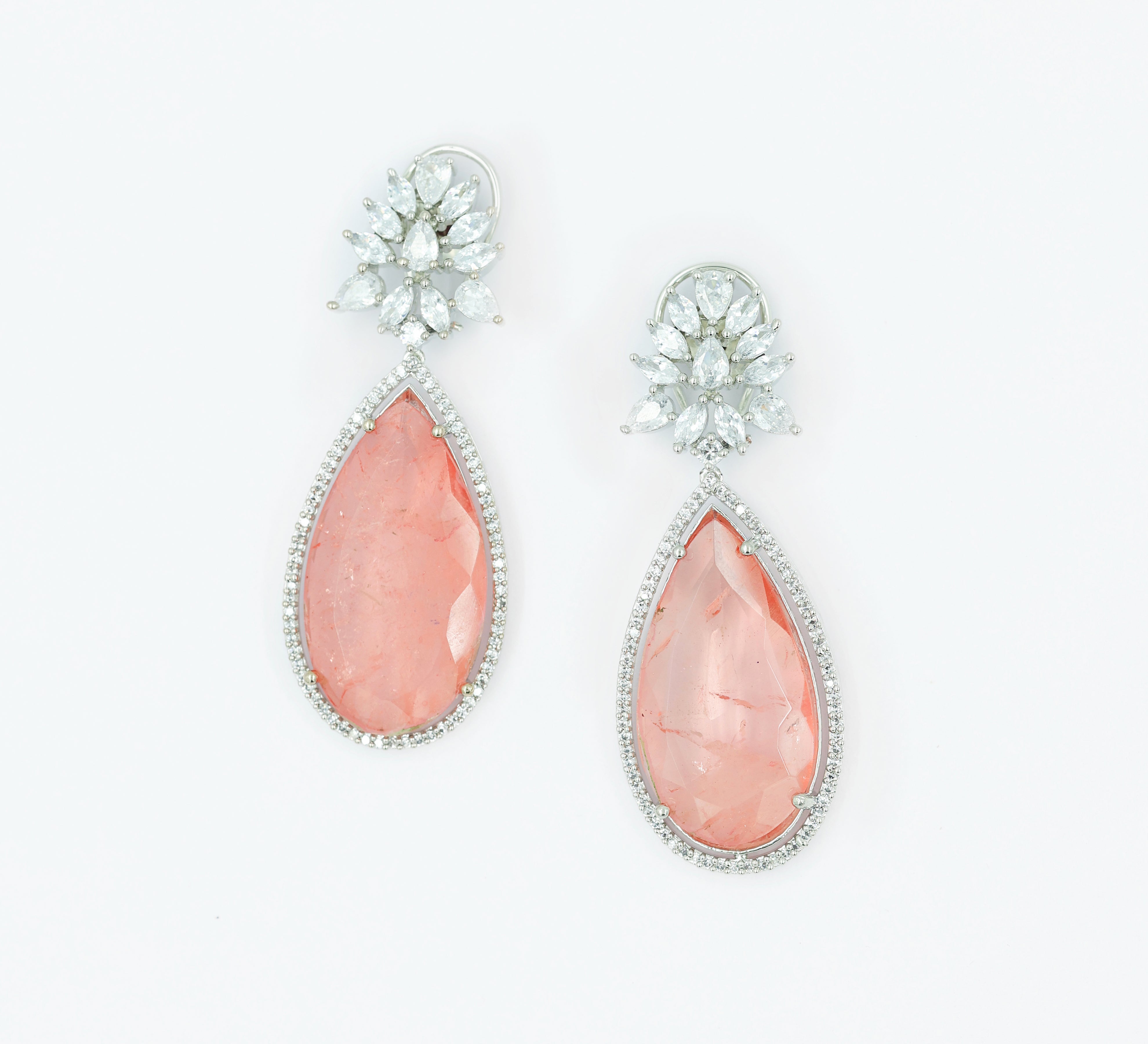 Doublet Stones Earrings - Adisha Jewels