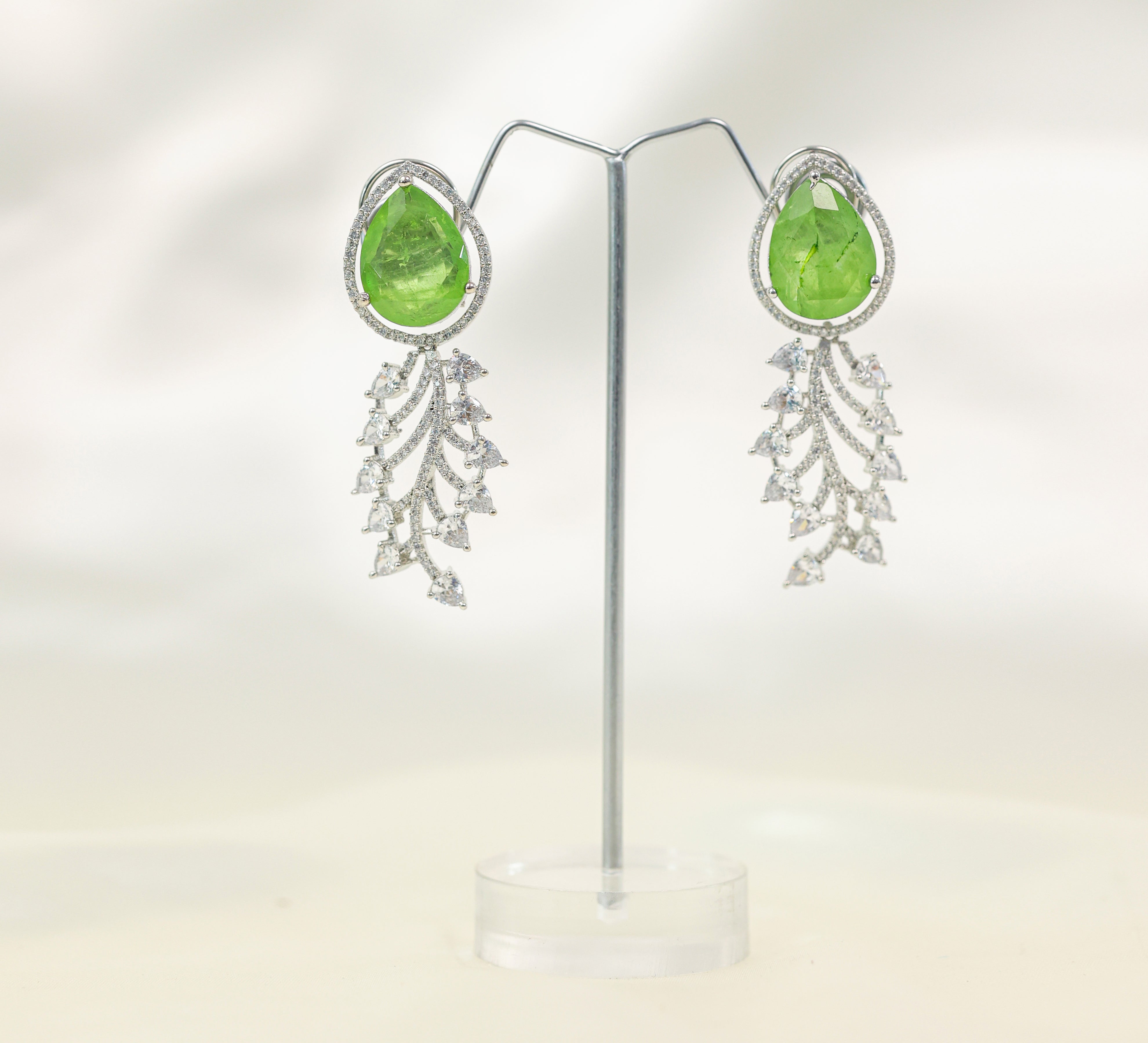 Doublet Stones Earrings - Adisha Jewels