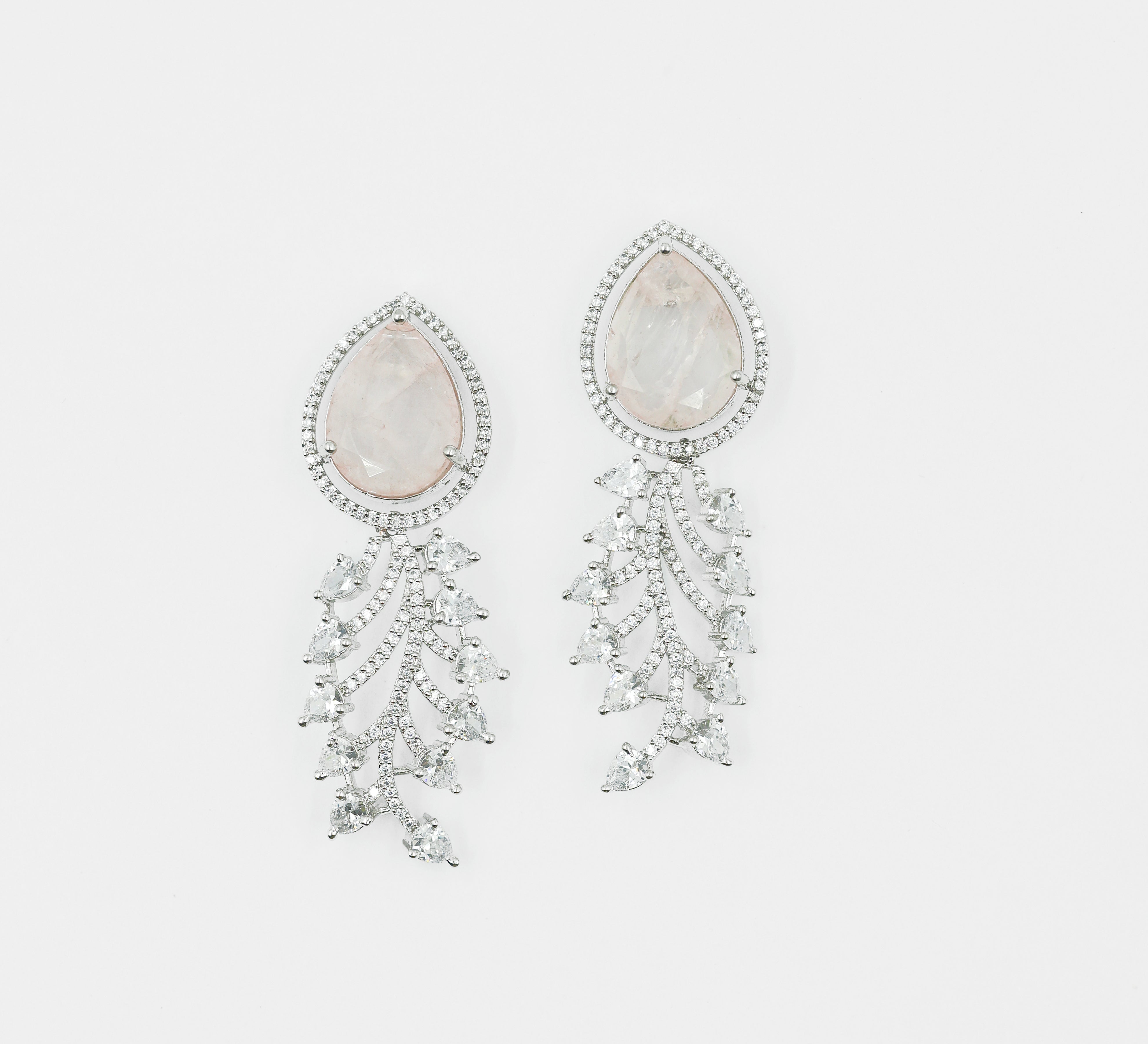 Doublet Stones Earrings - Adisha Jewels