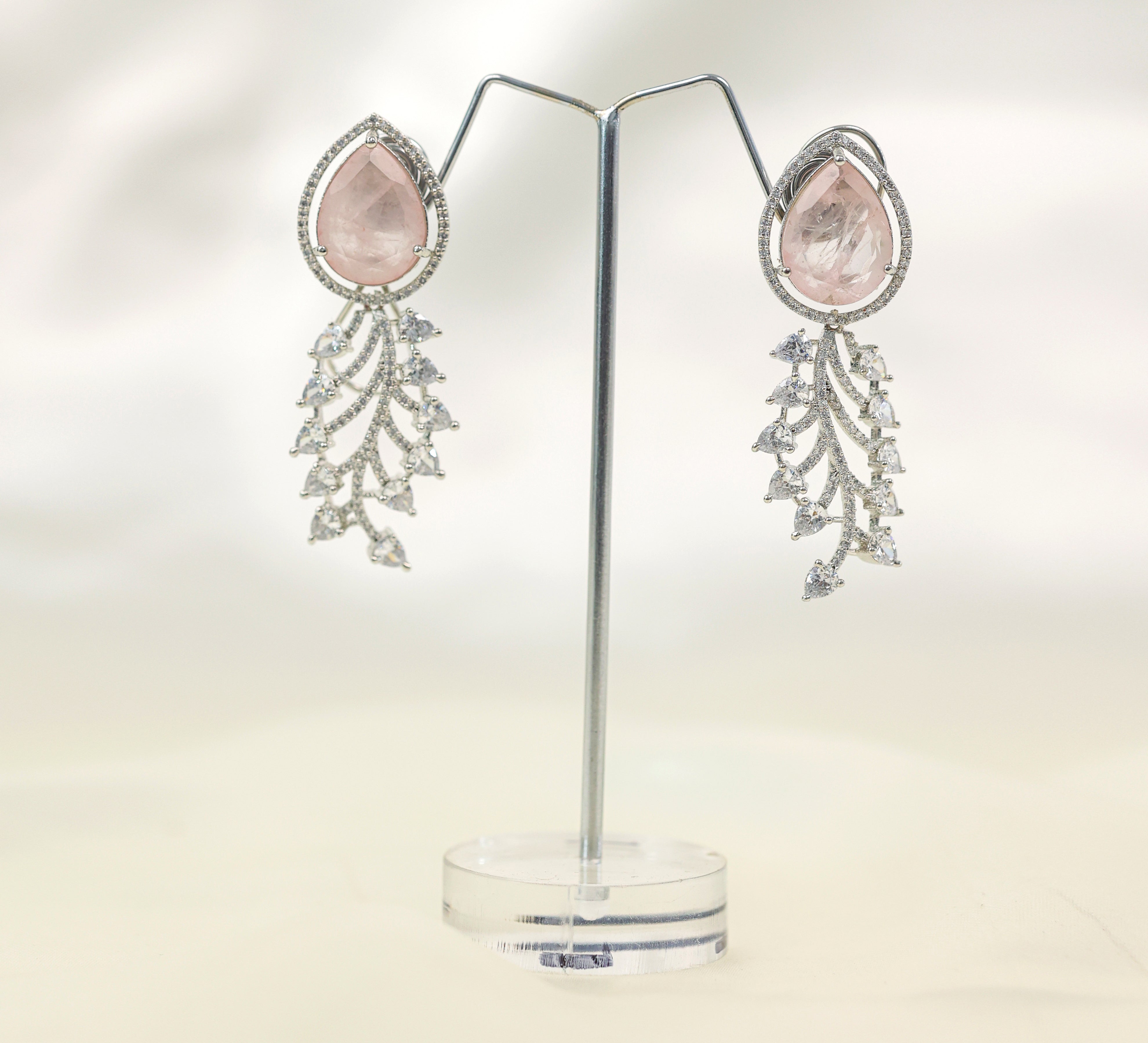 Doublet Stones Earrings - Adisha Jewels