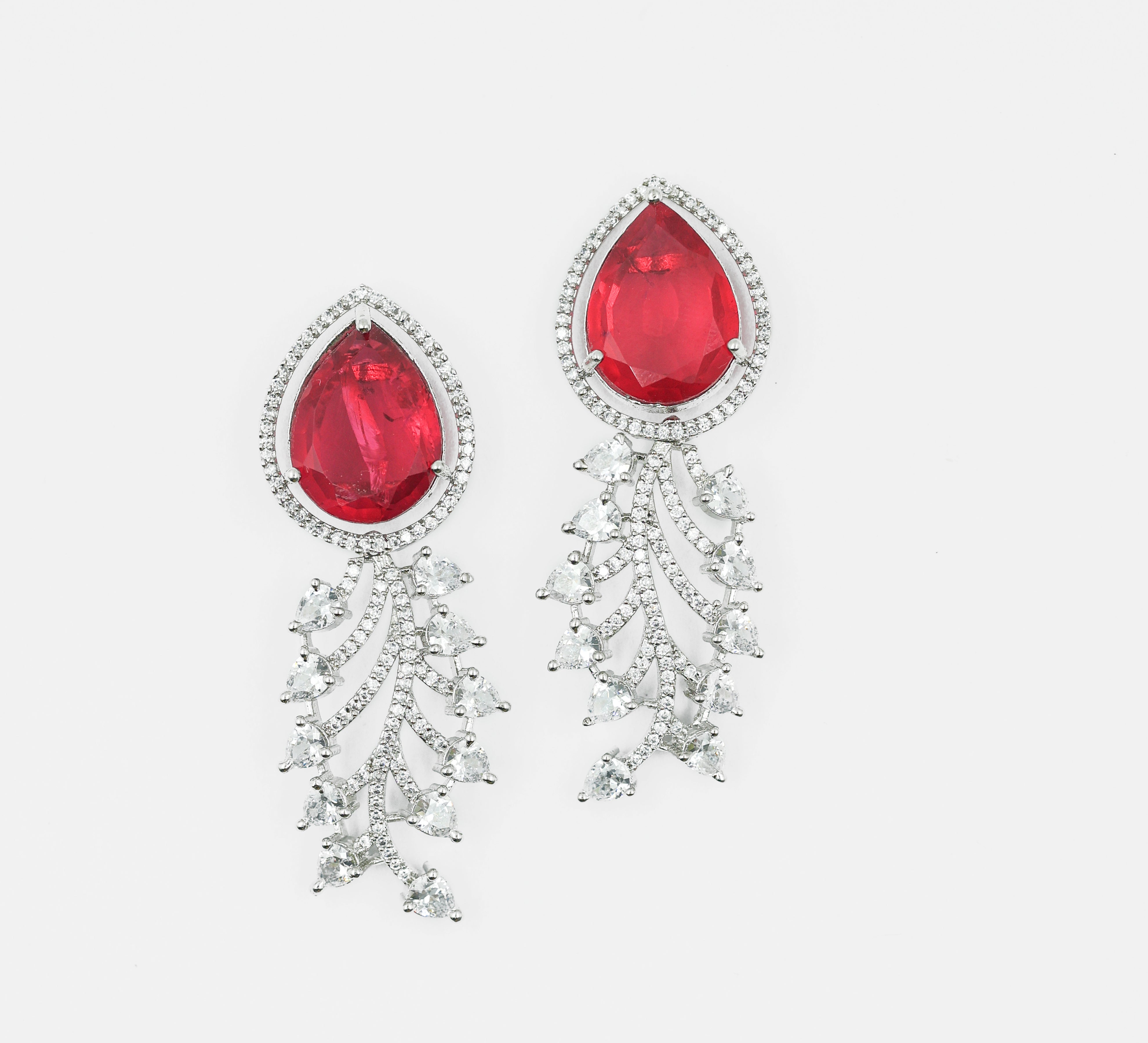 Doublet Stones Earrings - Adisha Jewels