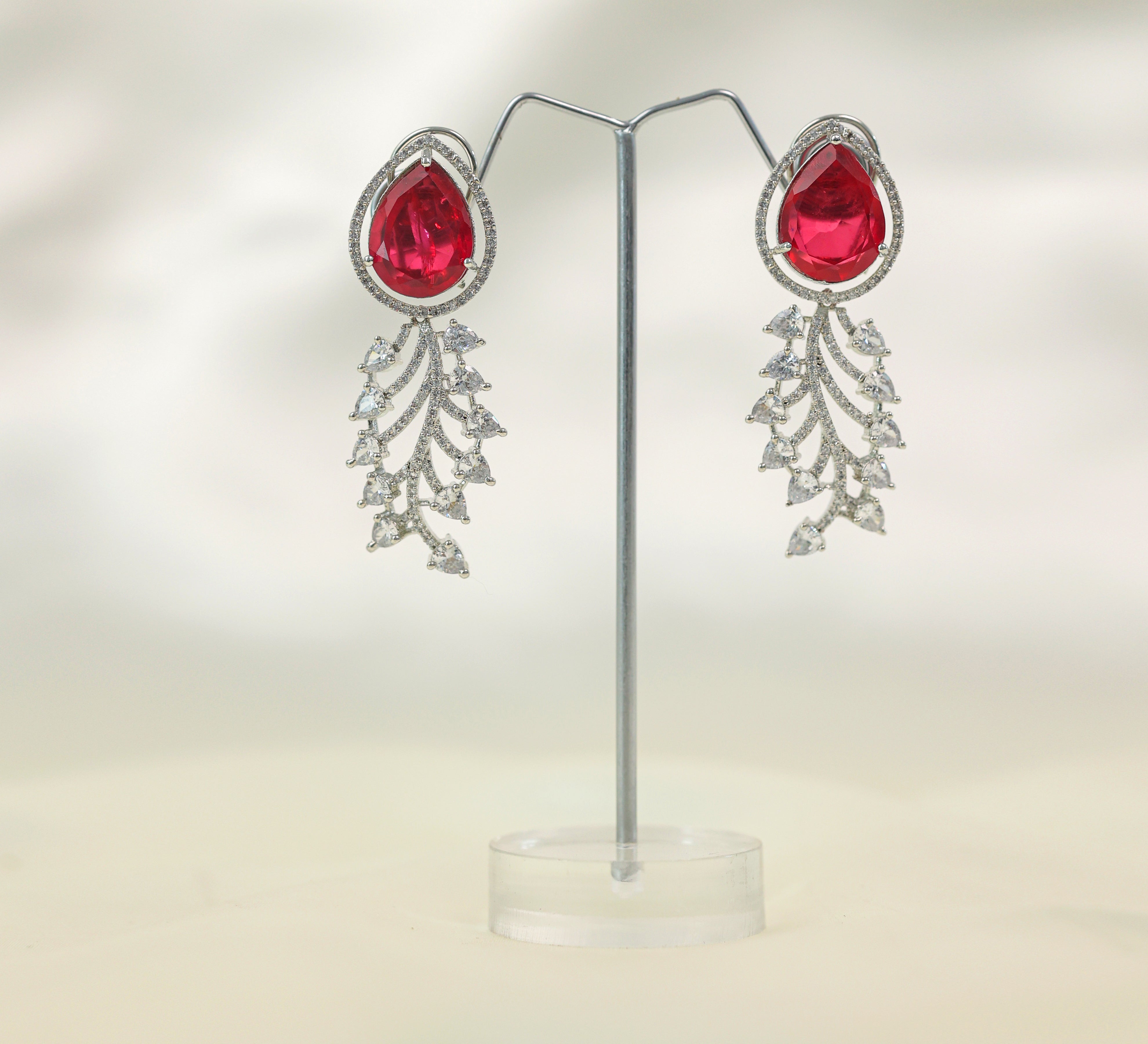 Doublet Stones Earrings - Adisha Jewels